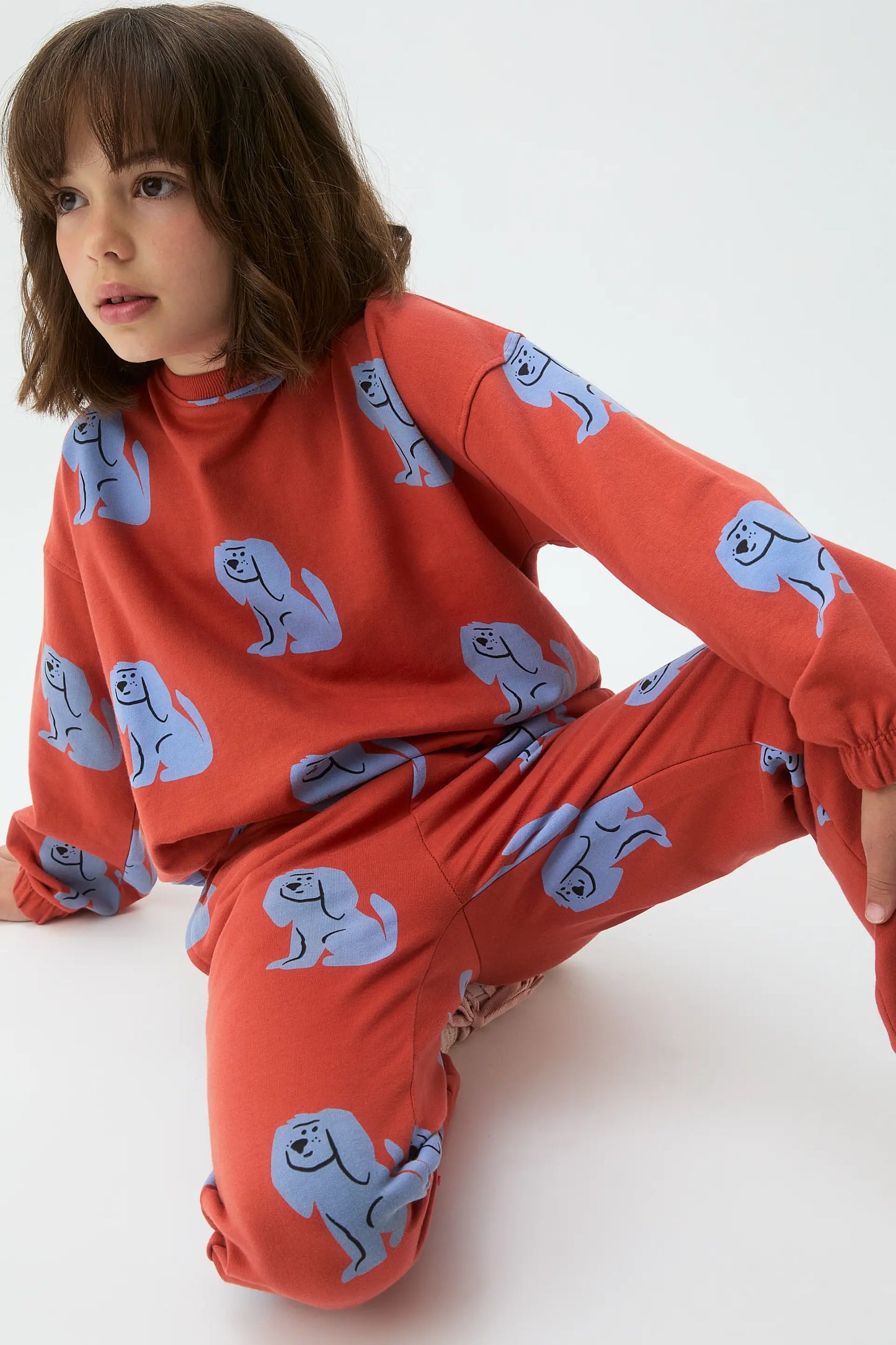 Pantalón de niña con estampado de perrito