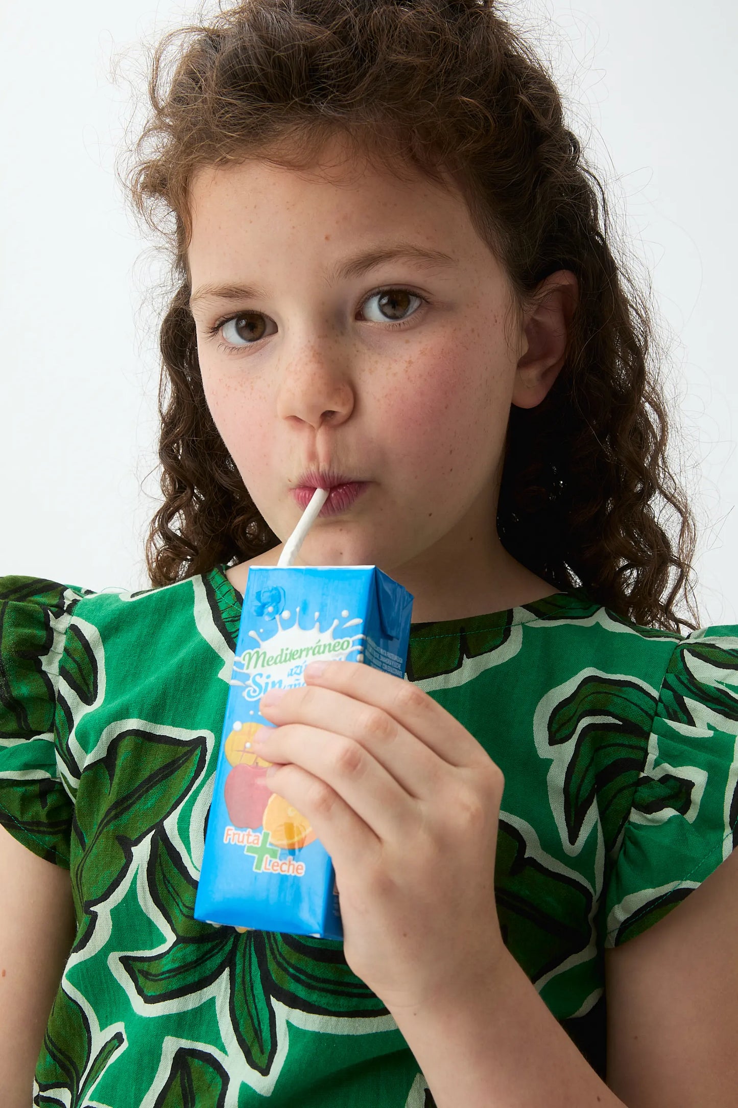 Girl's top with Palm Tree print