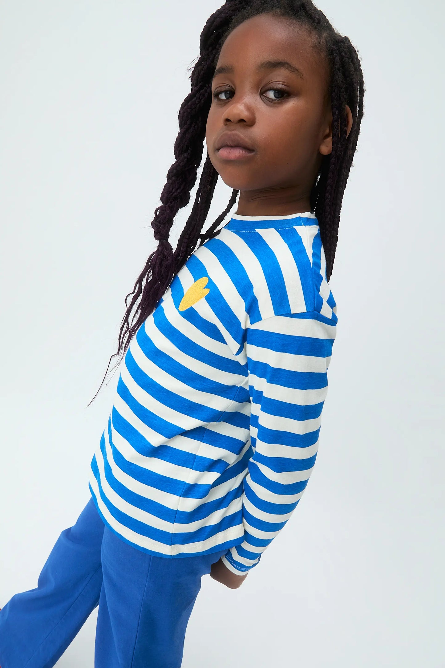 Pantalón de niña 100% algodón azul