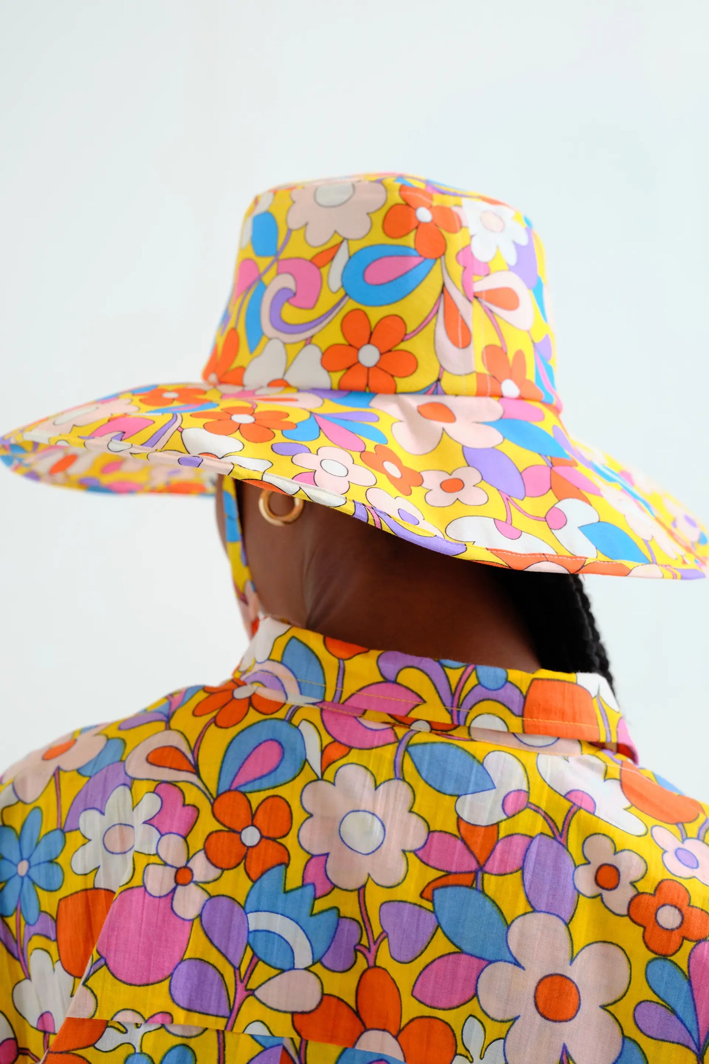 Bloom print hat