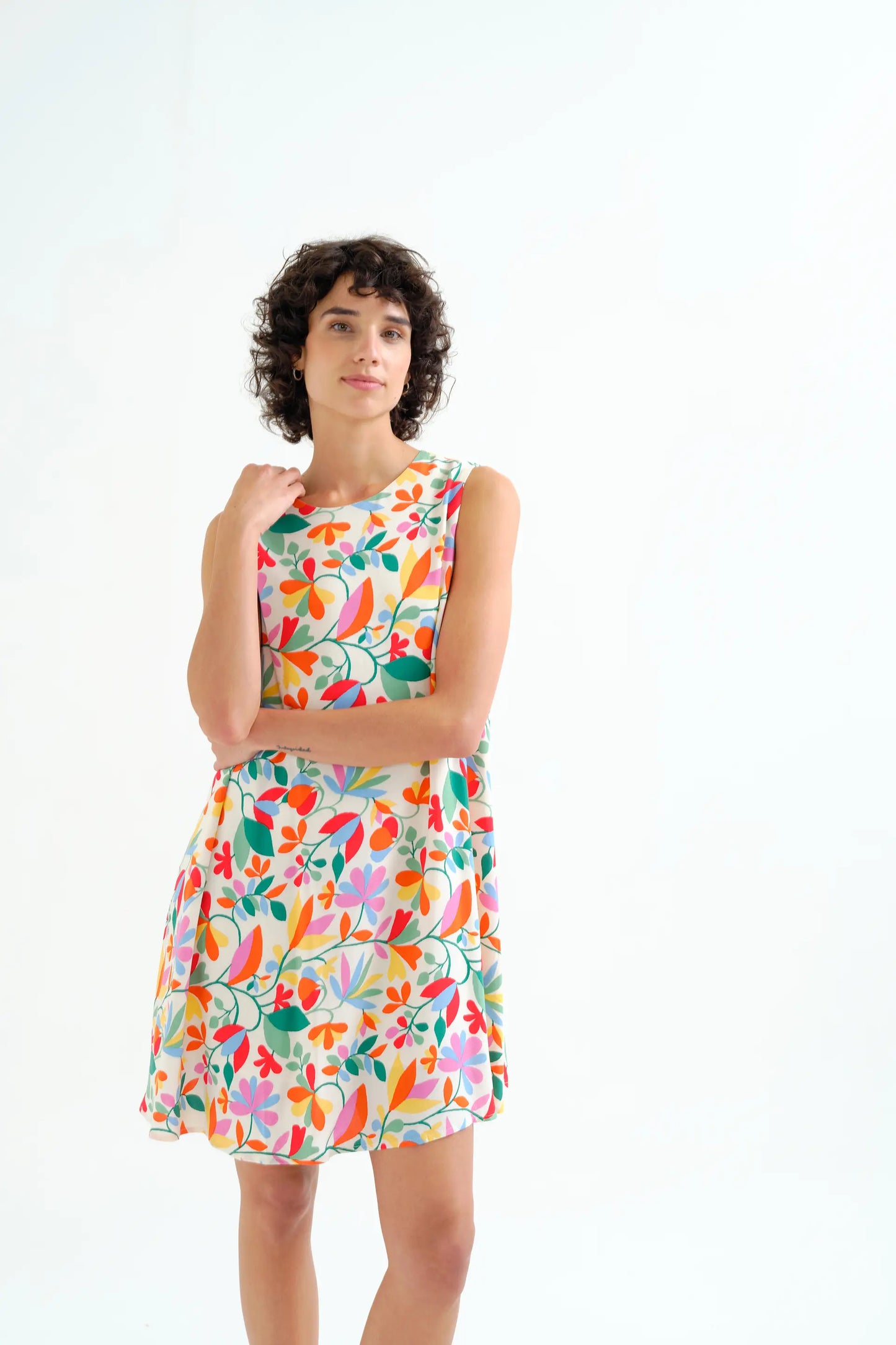 Abito corto con stampa Lotto