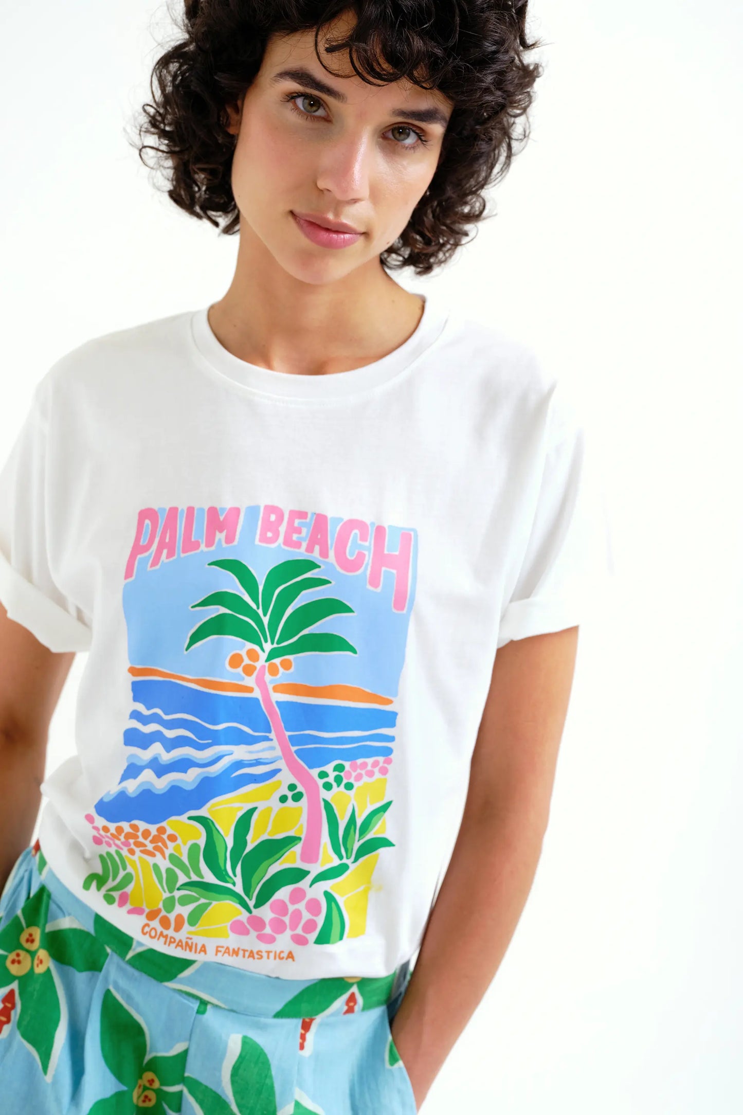 Palm Beach print t-shirt
