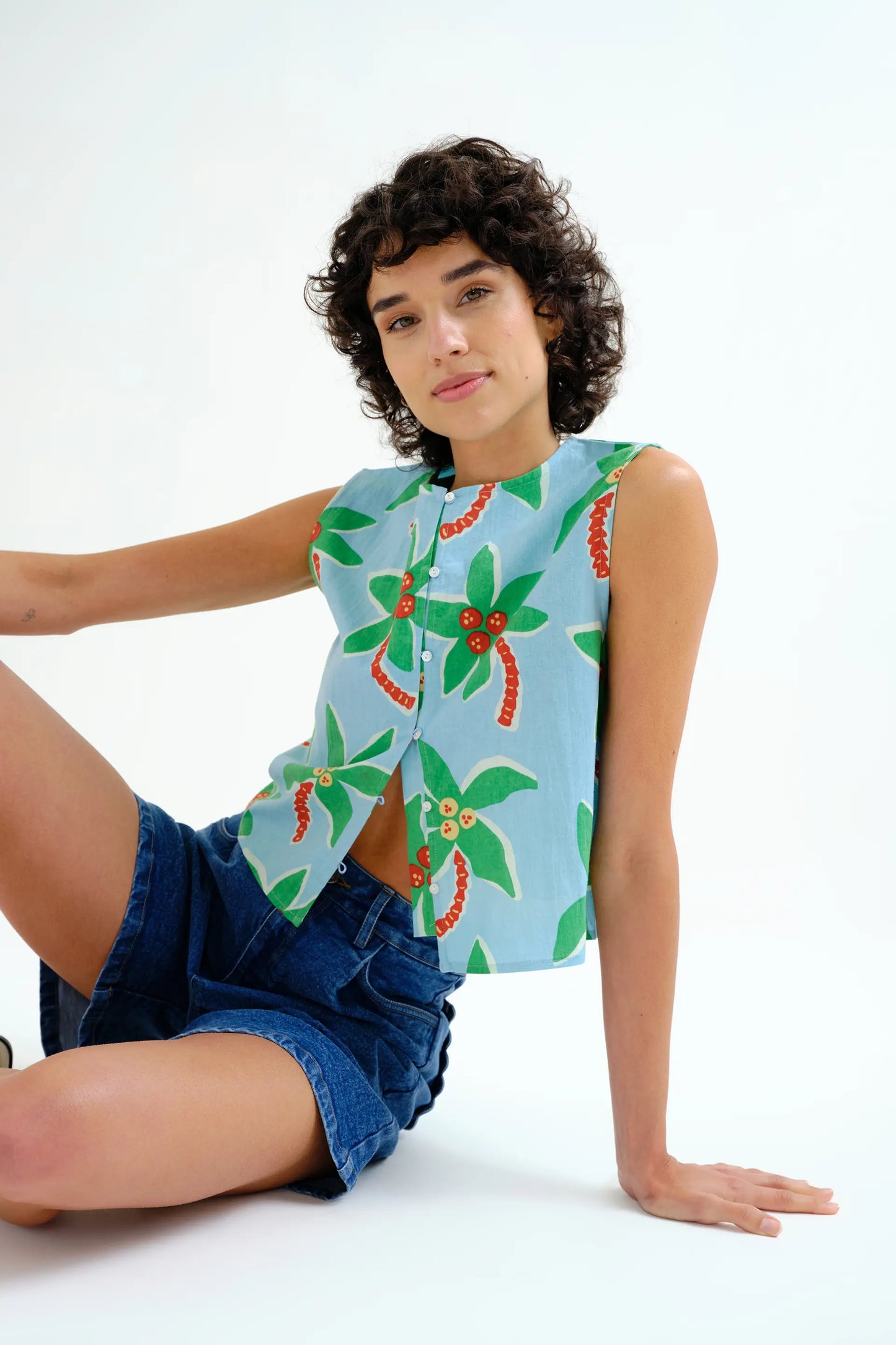 Top con estampado Cocotero Big