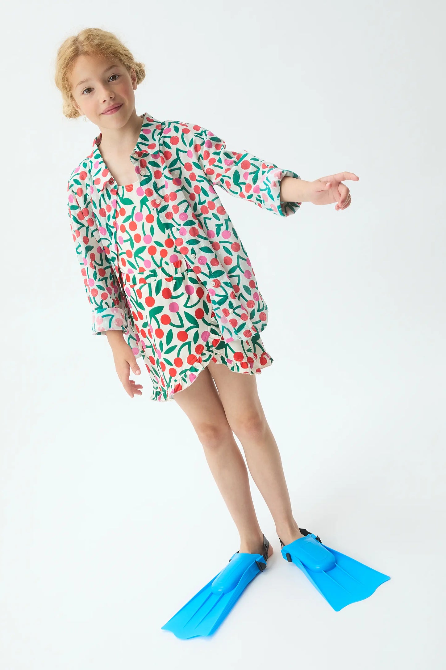 Camicia da bambina con stampa bordeaux