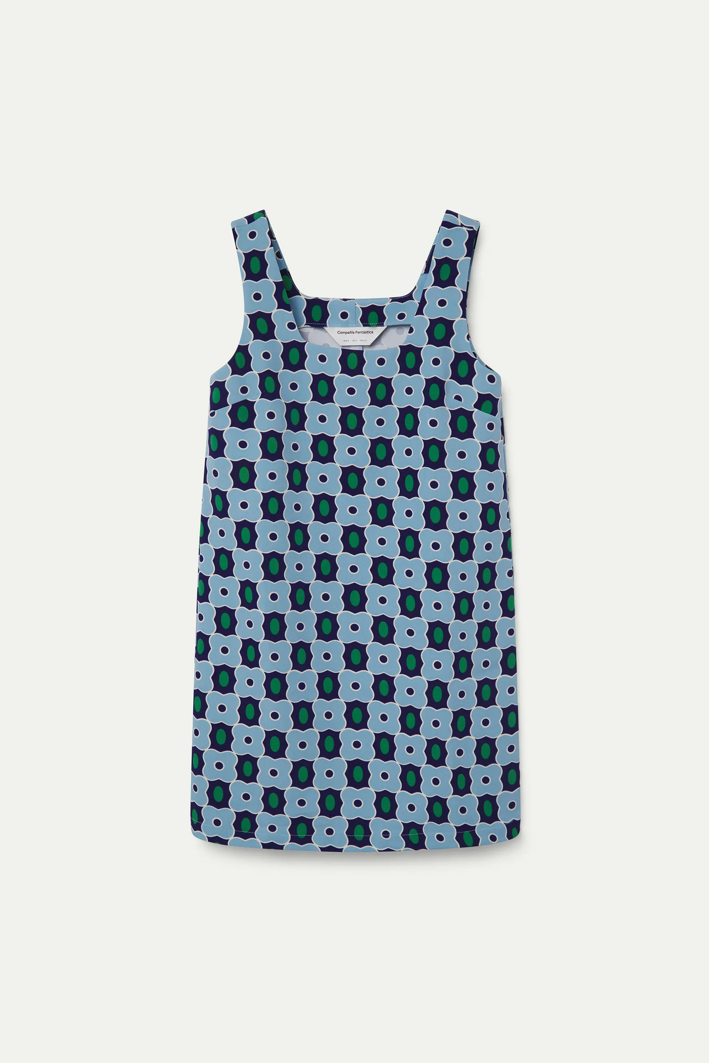 Vestido corto con estampado Inverness