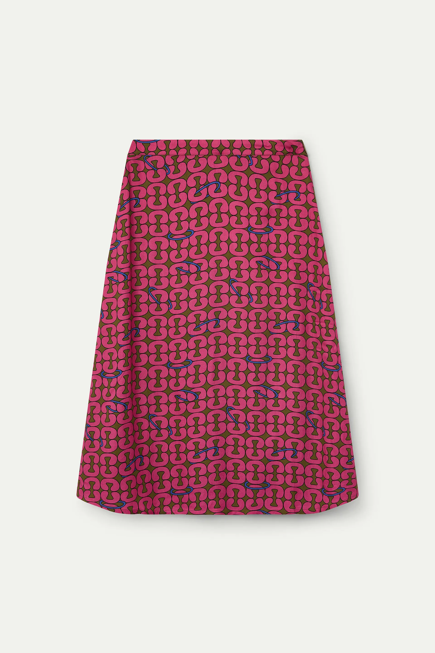 Catena print midi skirt