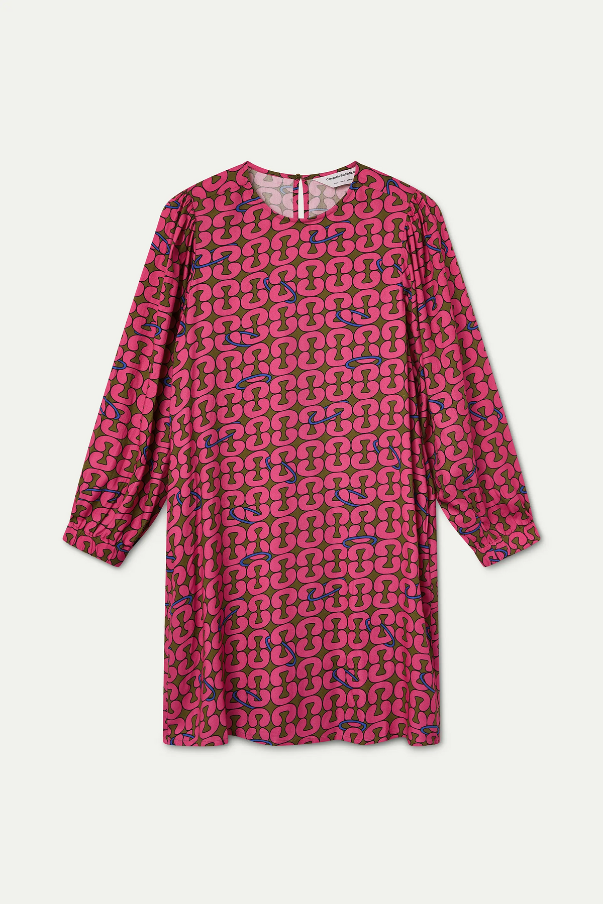 Short dress with Catena print