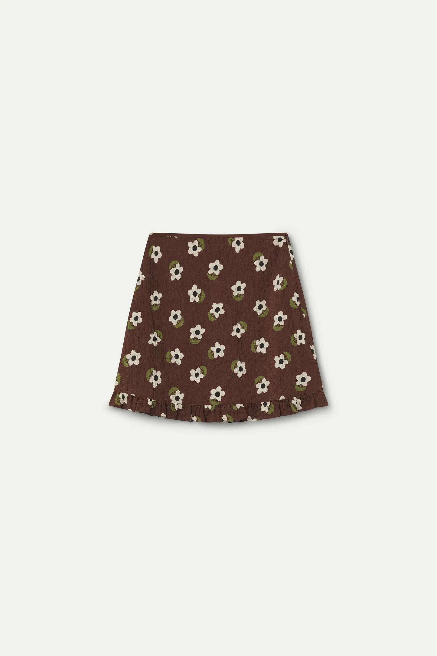 Falda corta con estampado Santini