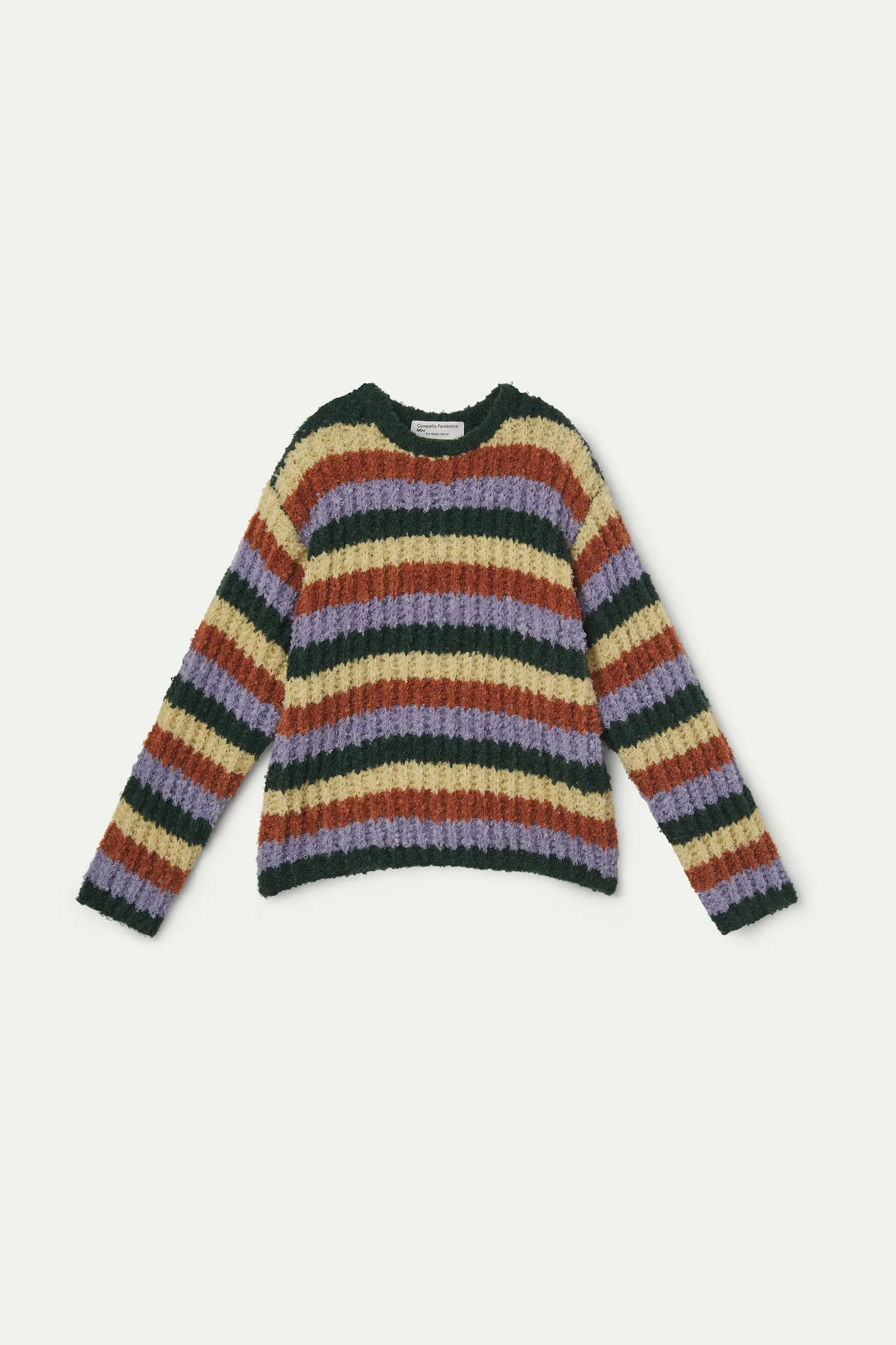 Jersey unisex de rayas multicolor