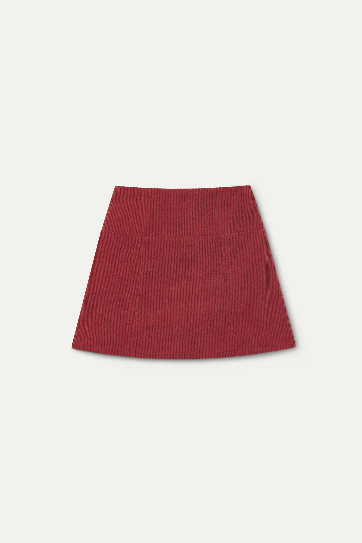 Girl's pink corduroy mini skirt