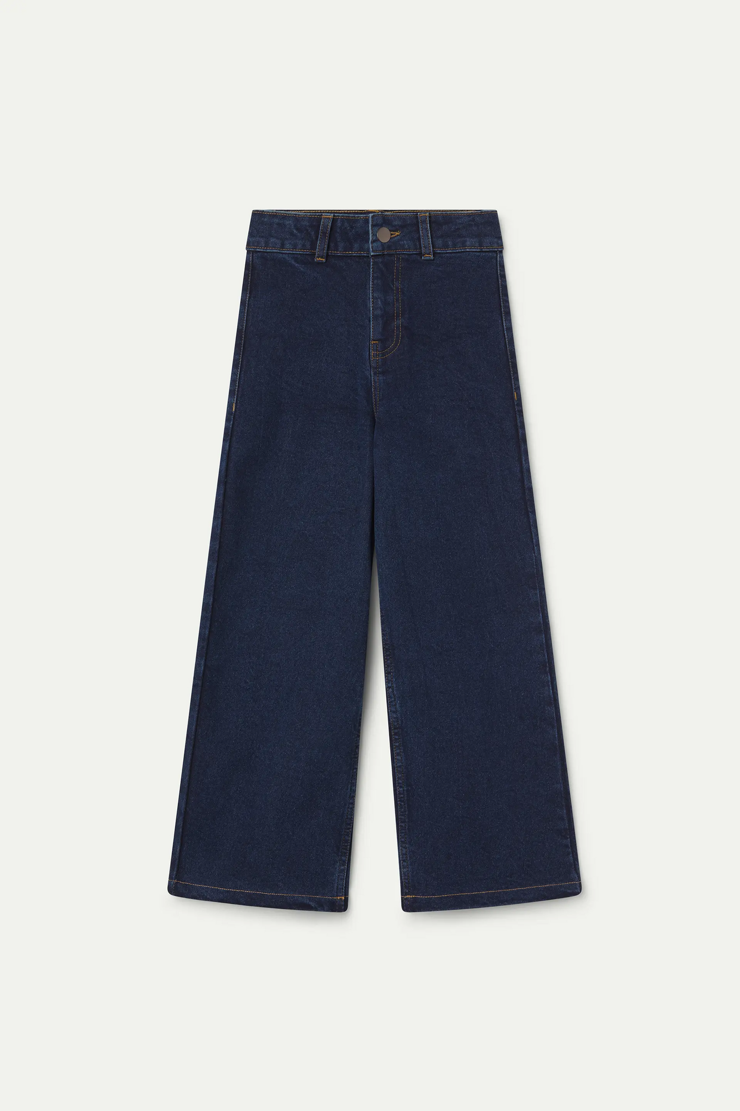 Jeans bambina blu navy con tasche a cuore