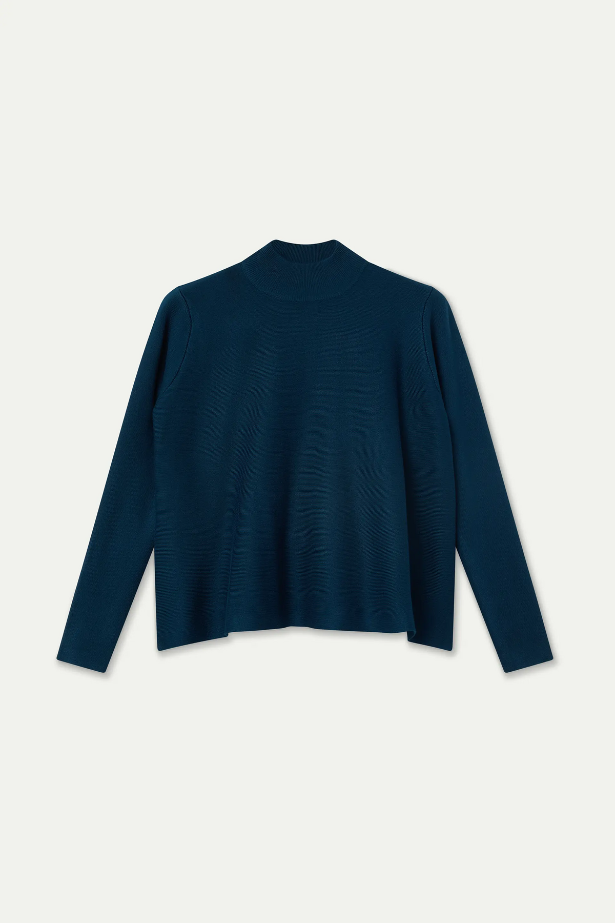 Jersey cuello alto básico azul