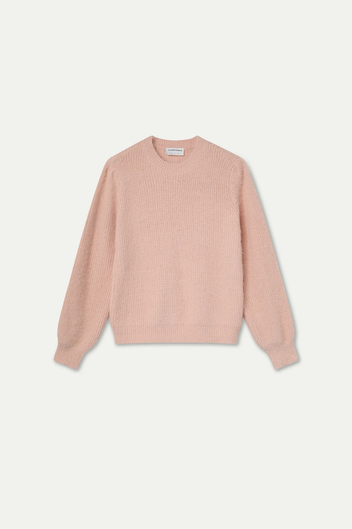 Jersey punto con textura rosa
