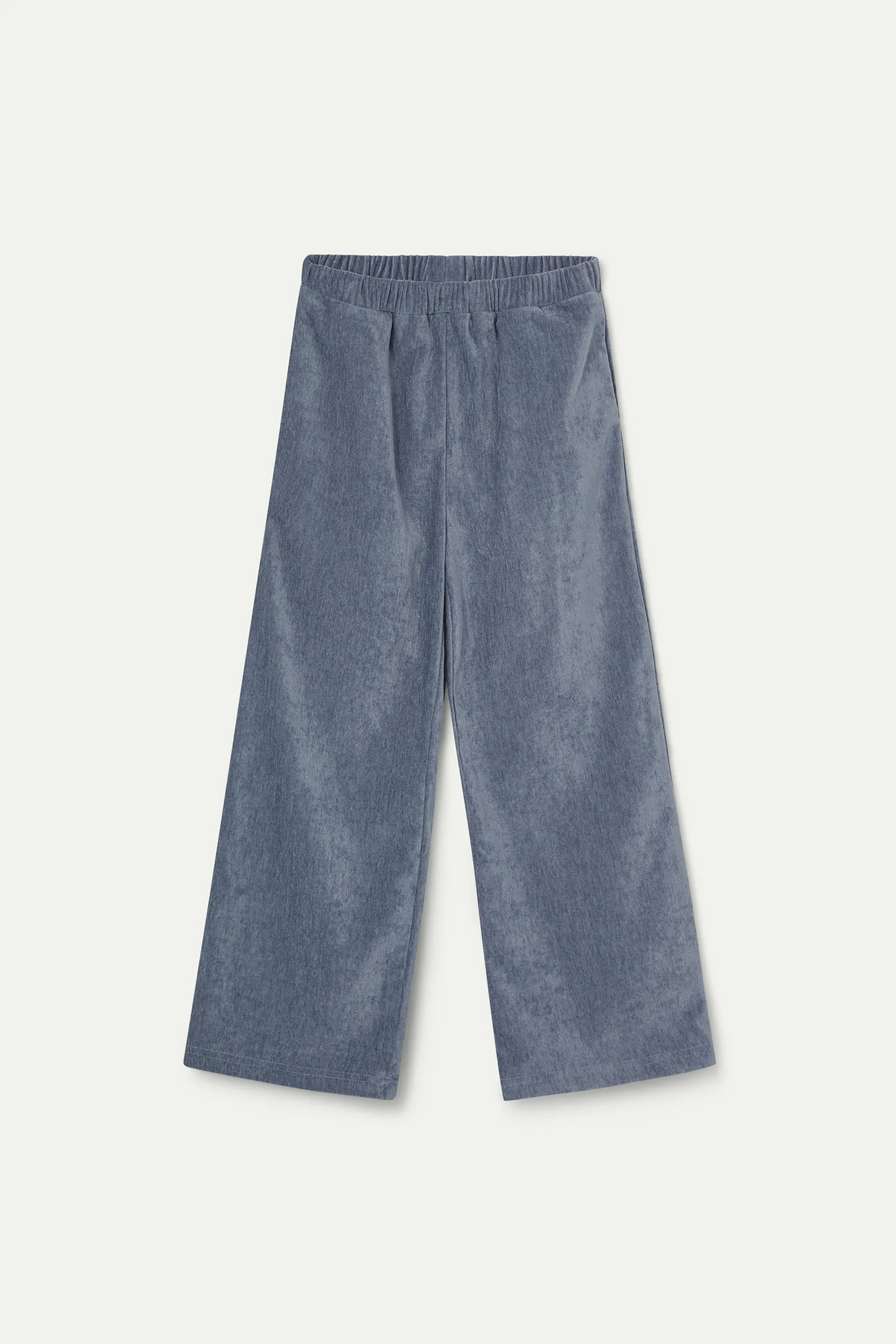 Pantalón de niña con terciopelo azul claro