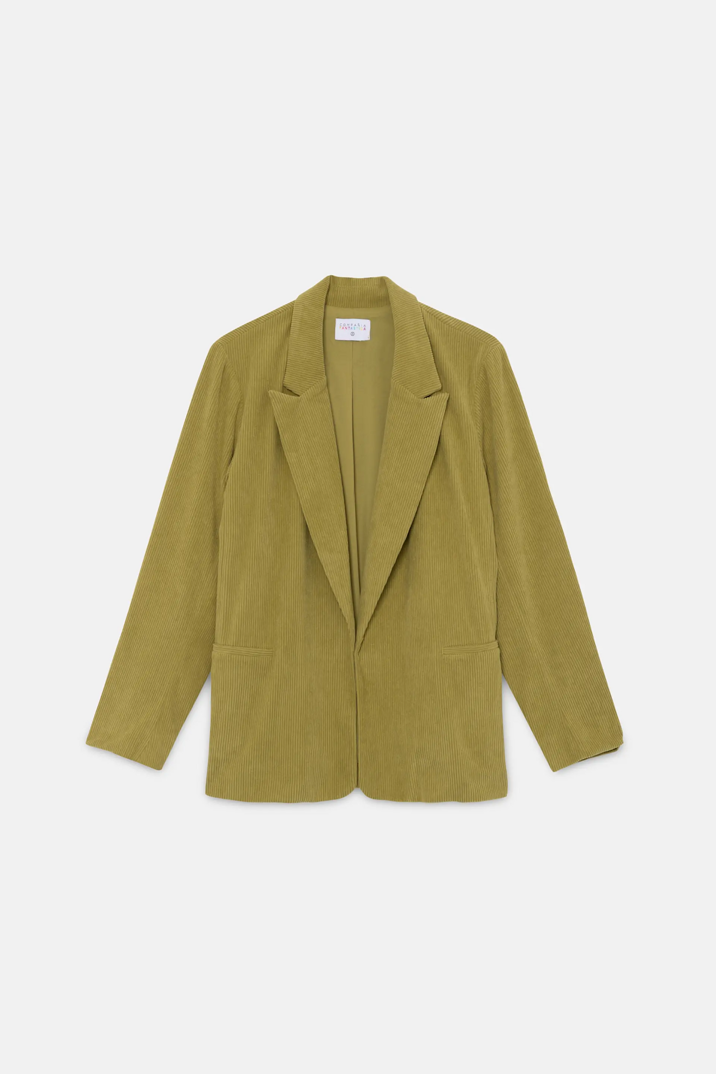 Green corduroy blazer