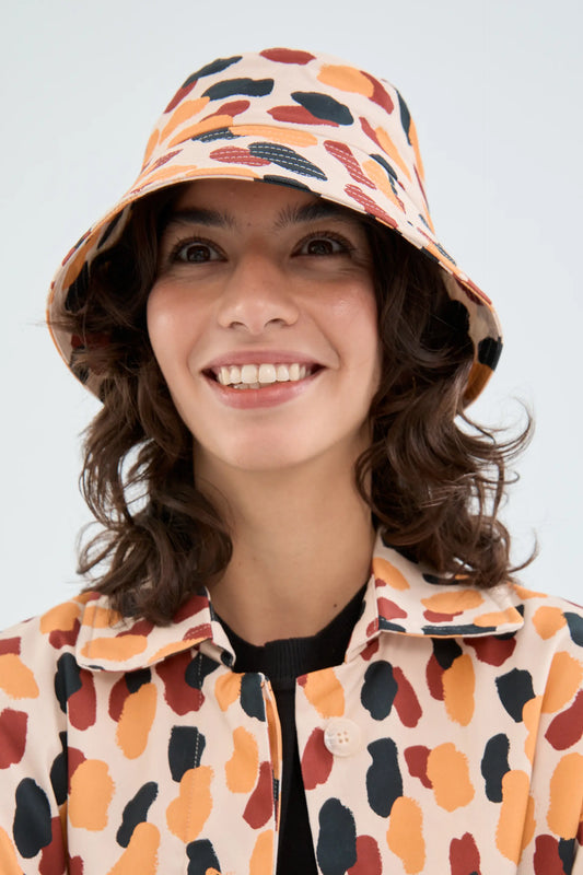 Polka Dot Print Bucket Hat