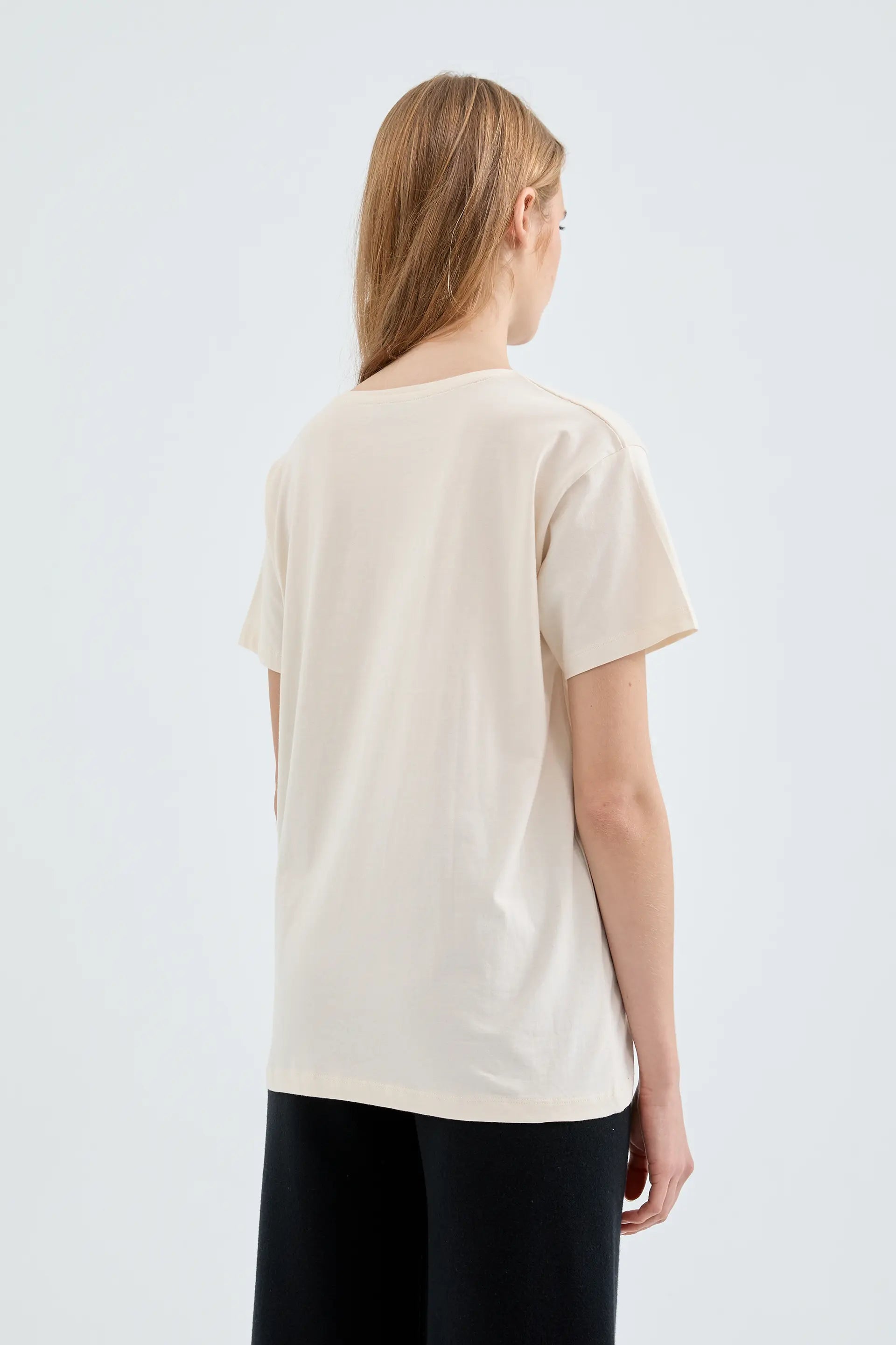 T shirt in cotone con grafica di cavalli Compa a Fant stica