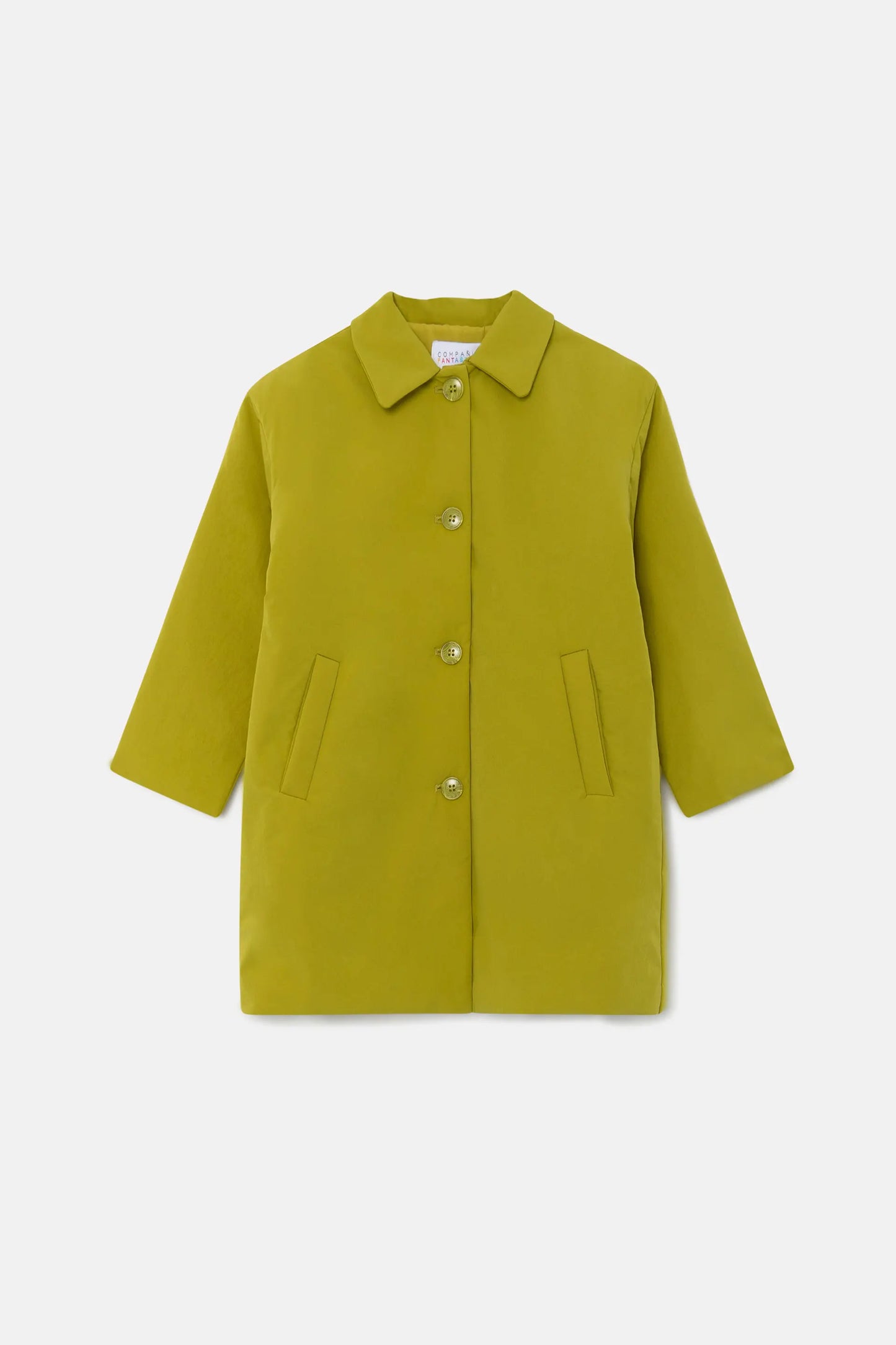 Cappotto midi unisex imbottito verde