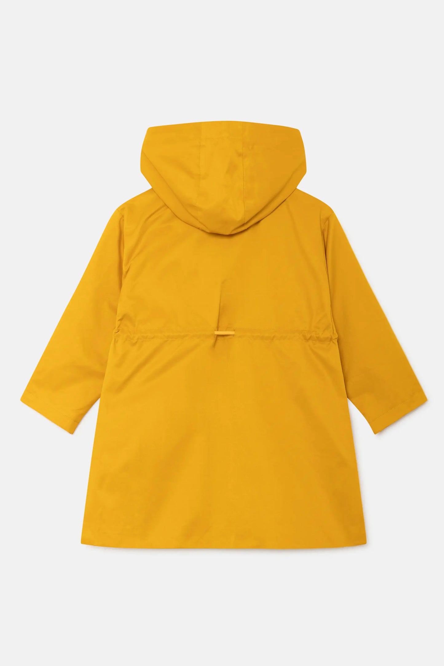 Trench unisex con cappuccio giallo