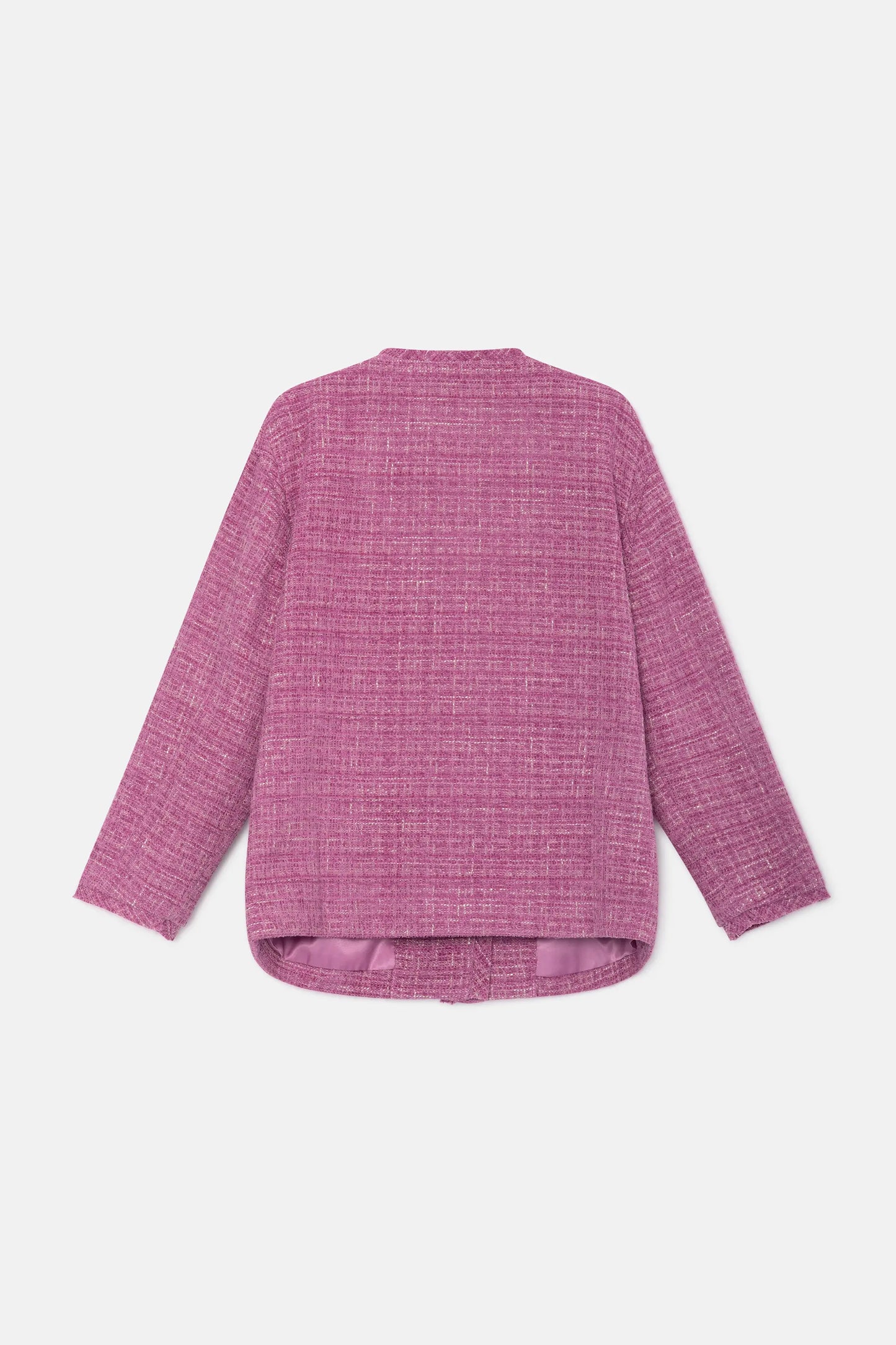 Pink tweed girl's jacket