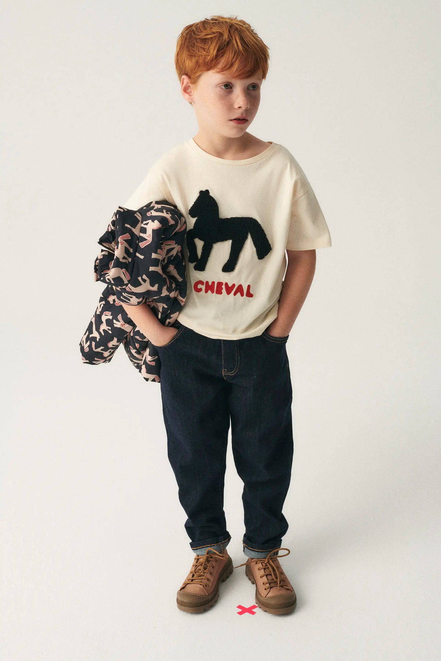 Unisex Cotton Horse Graphic T-Shirt