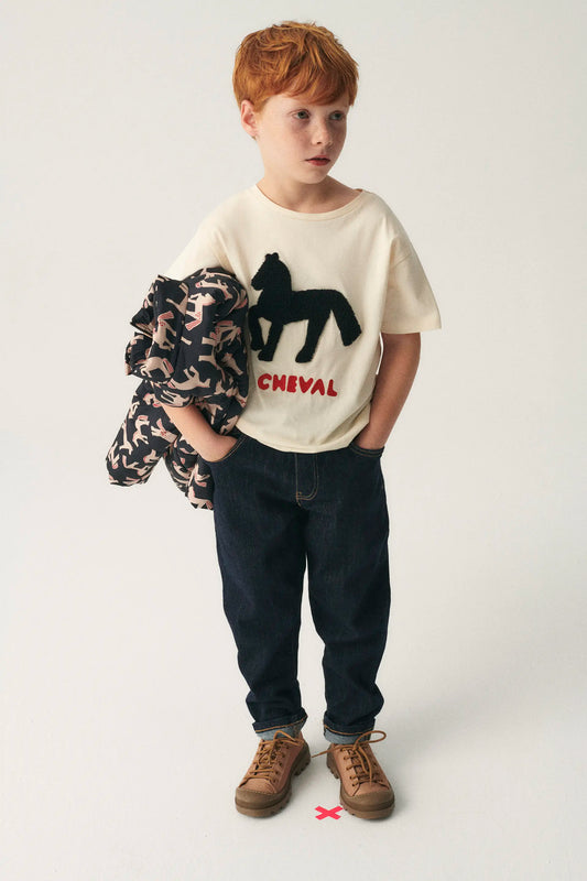 Unisex Cotton Horse Graphic T-Shirt