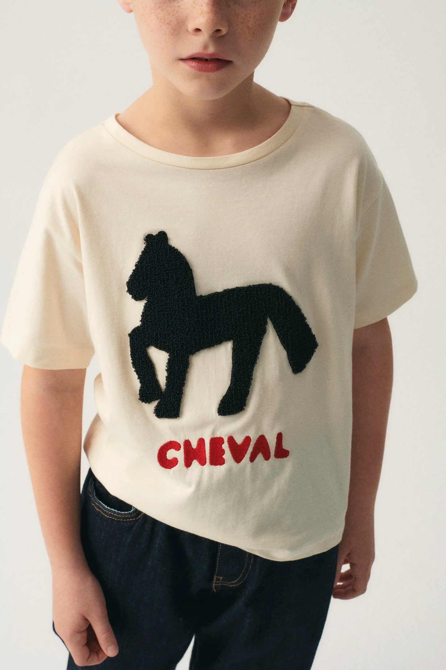 Unisex Cotton Horse Graphic T-Shirt