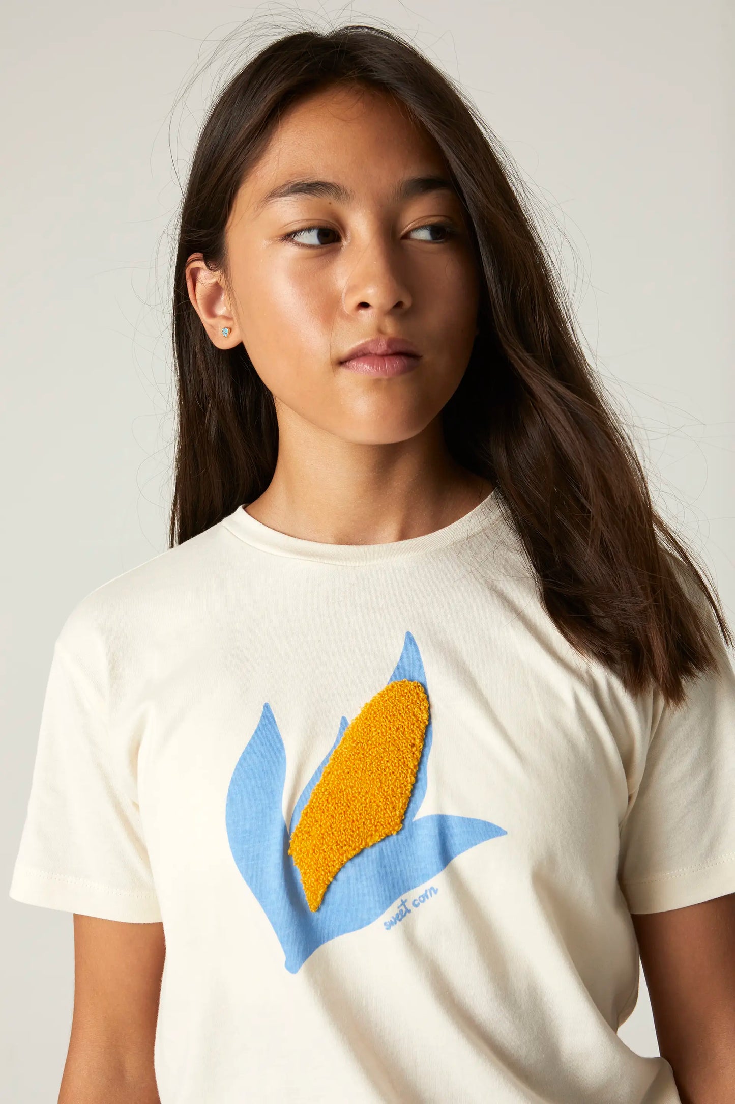 Camiseta unisex de algodón con gráfica de mazorca