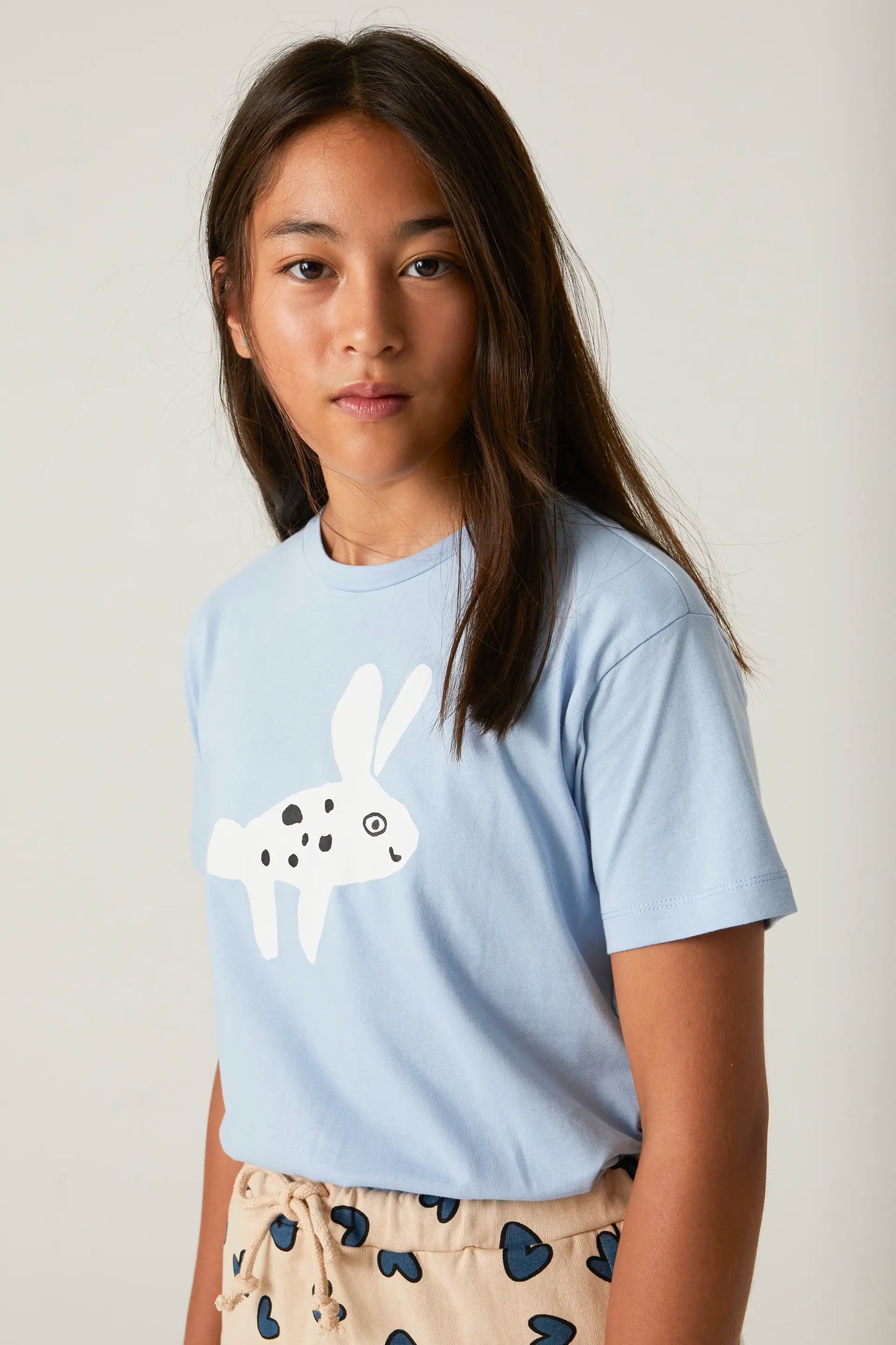 Camiseta unisex de algodón con gráfica animal