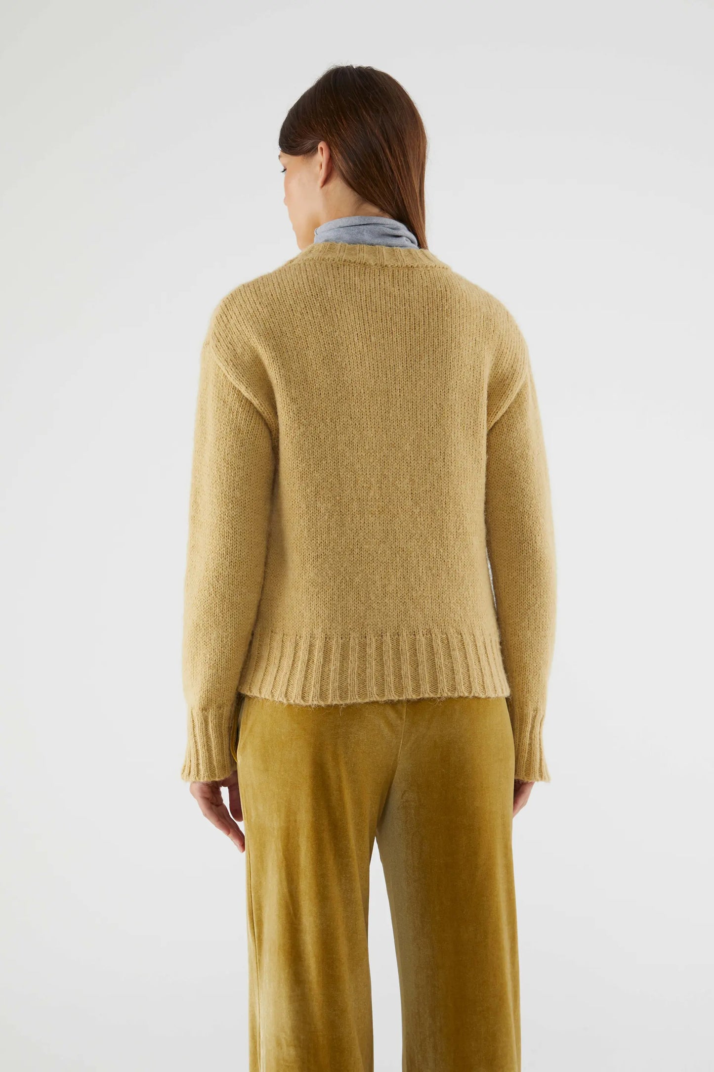 Yellow Chunky Knit Sweater