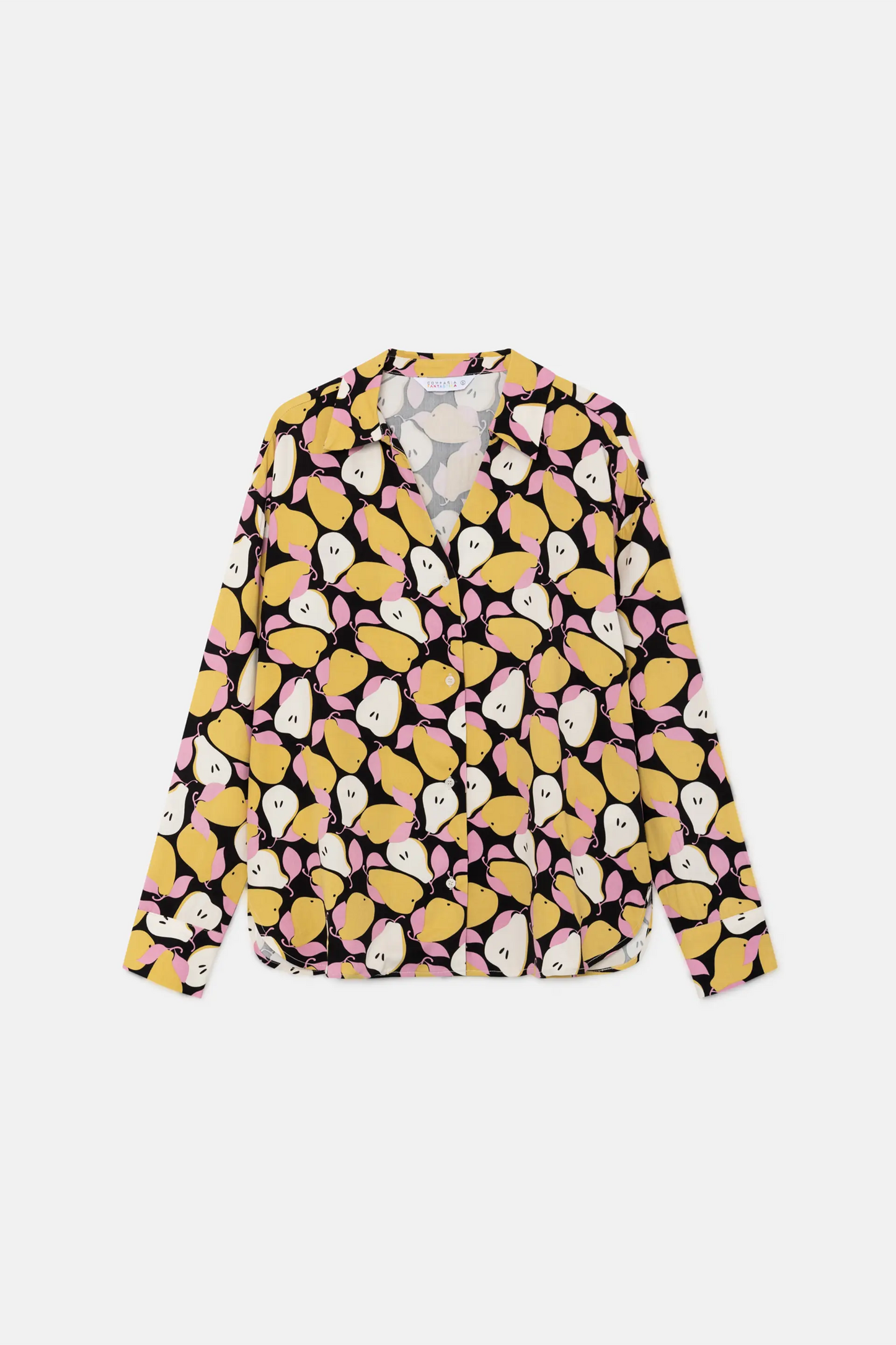 Camisa de manga larga con estampado de peras