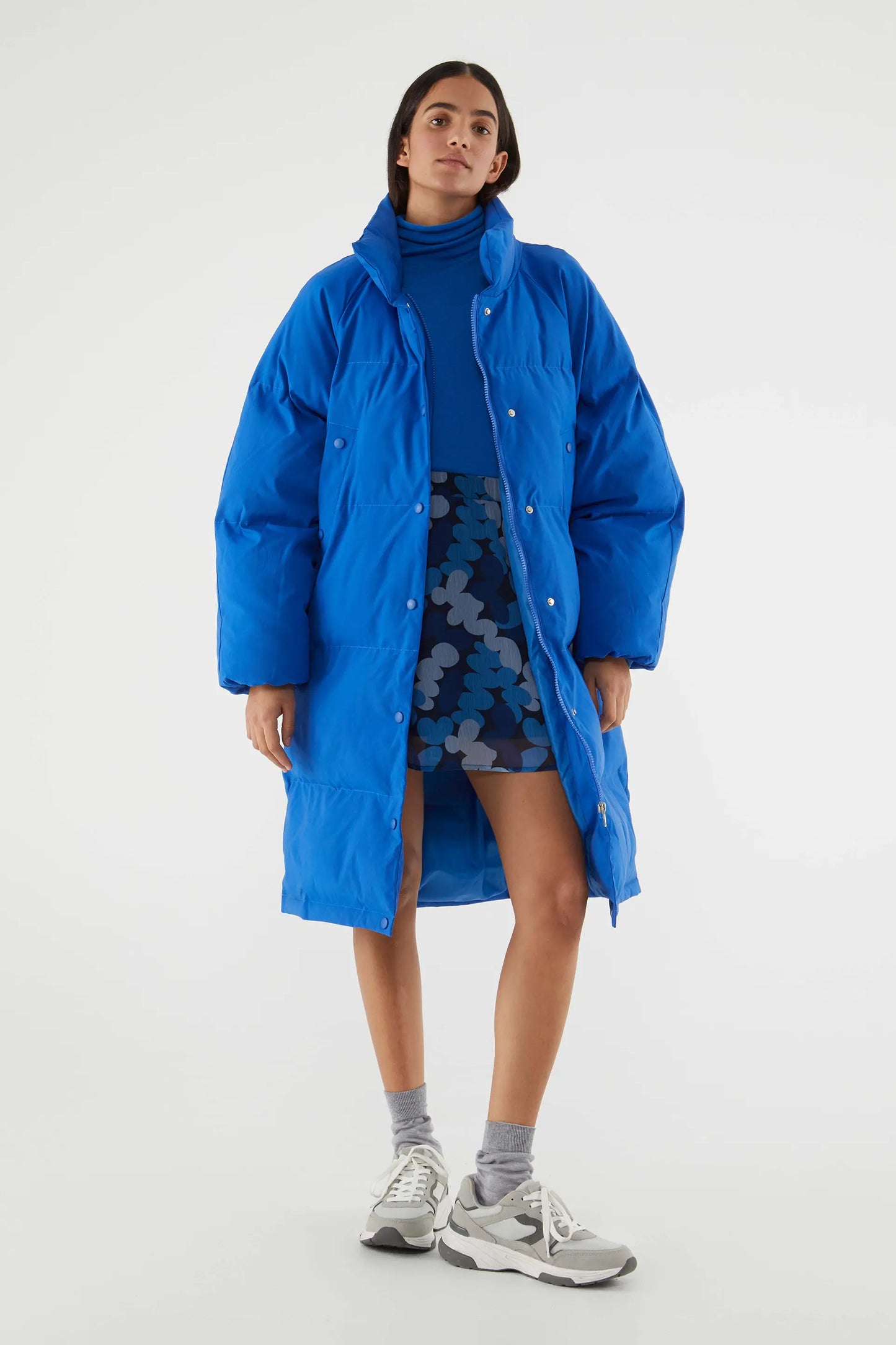 Piumino oversize blu