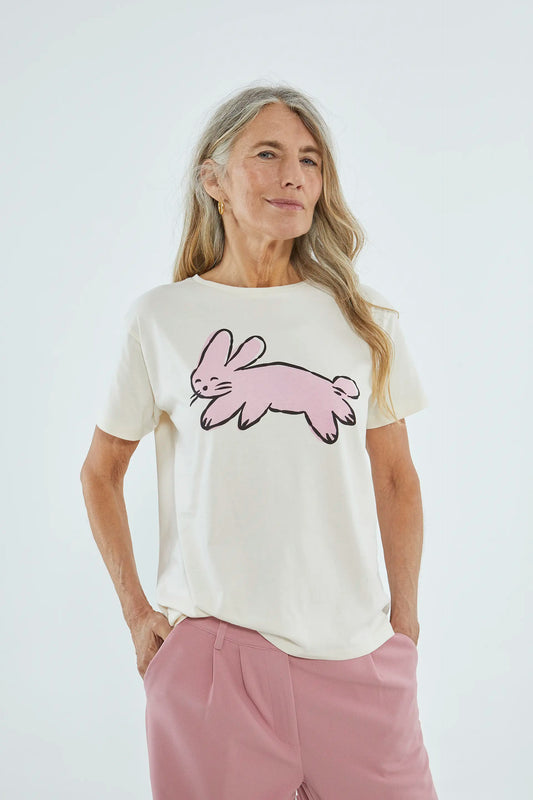 Rabbit Graphic Cotton T-Shirt