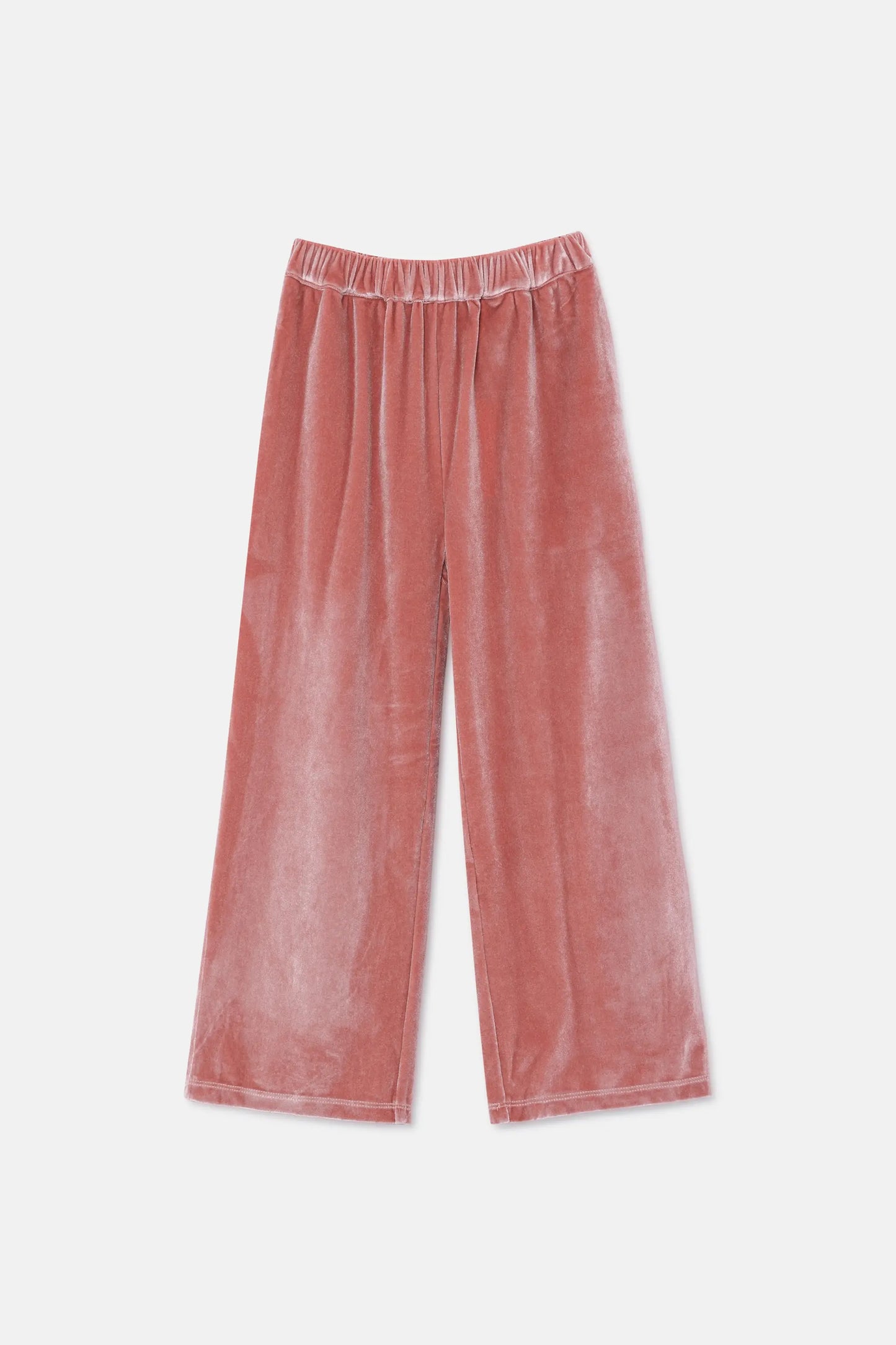 Pantaloni unisex in velluto rosa