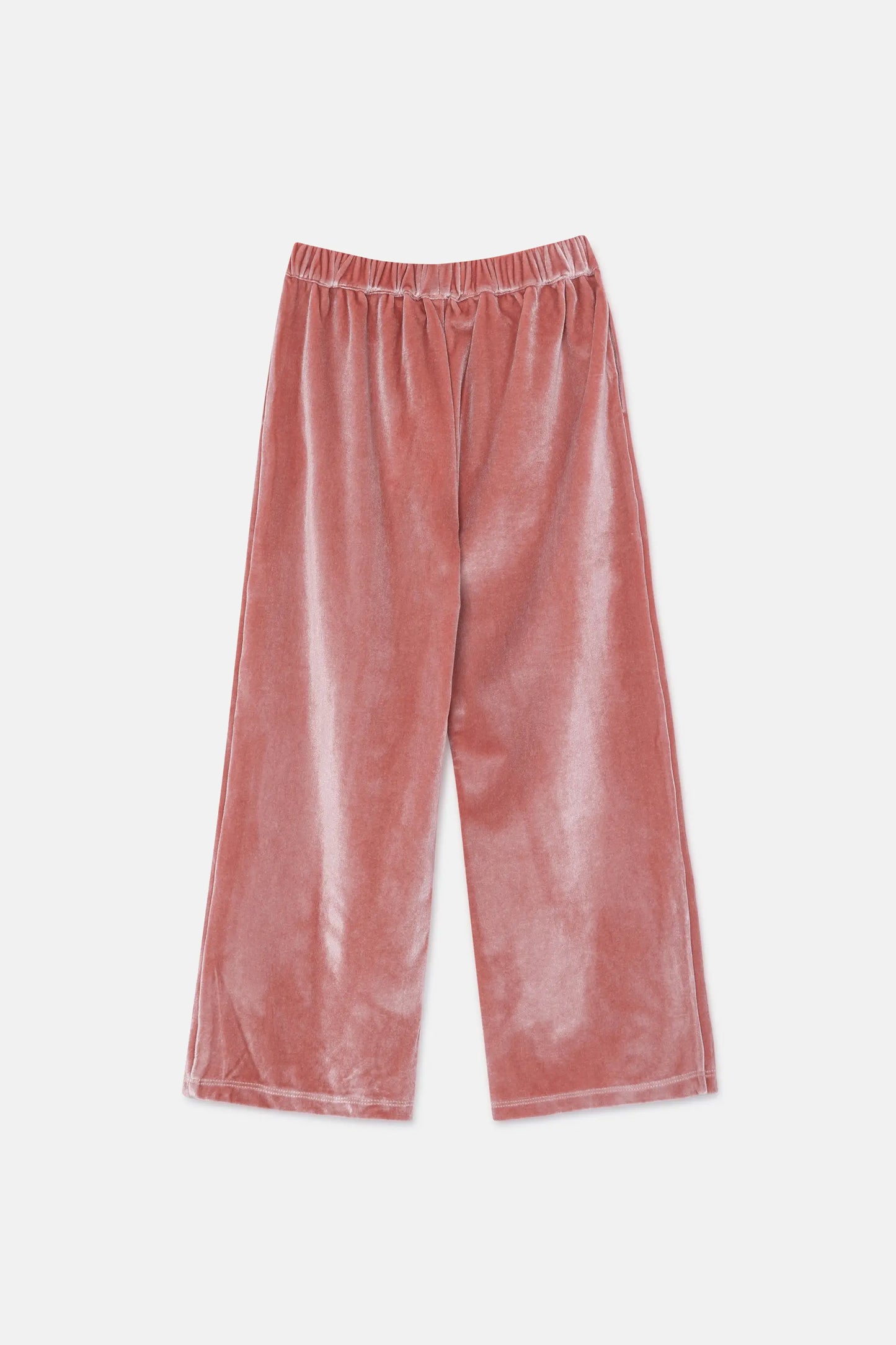 Pantalón unisex en terciopelo rosa