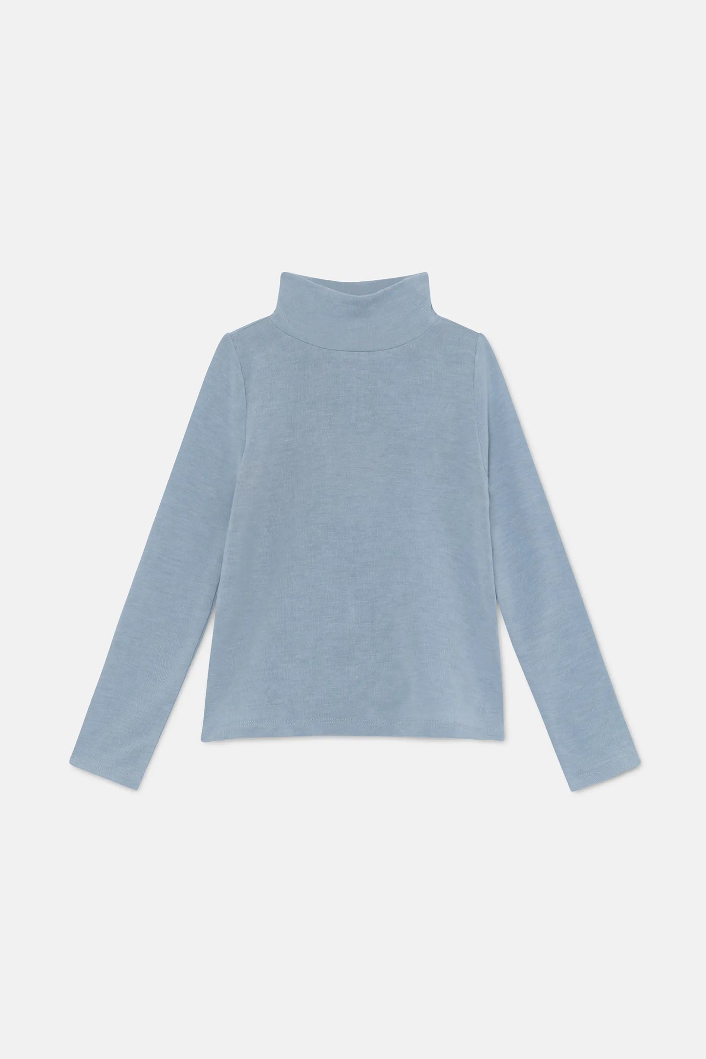 Girl's top with blue turtleneck