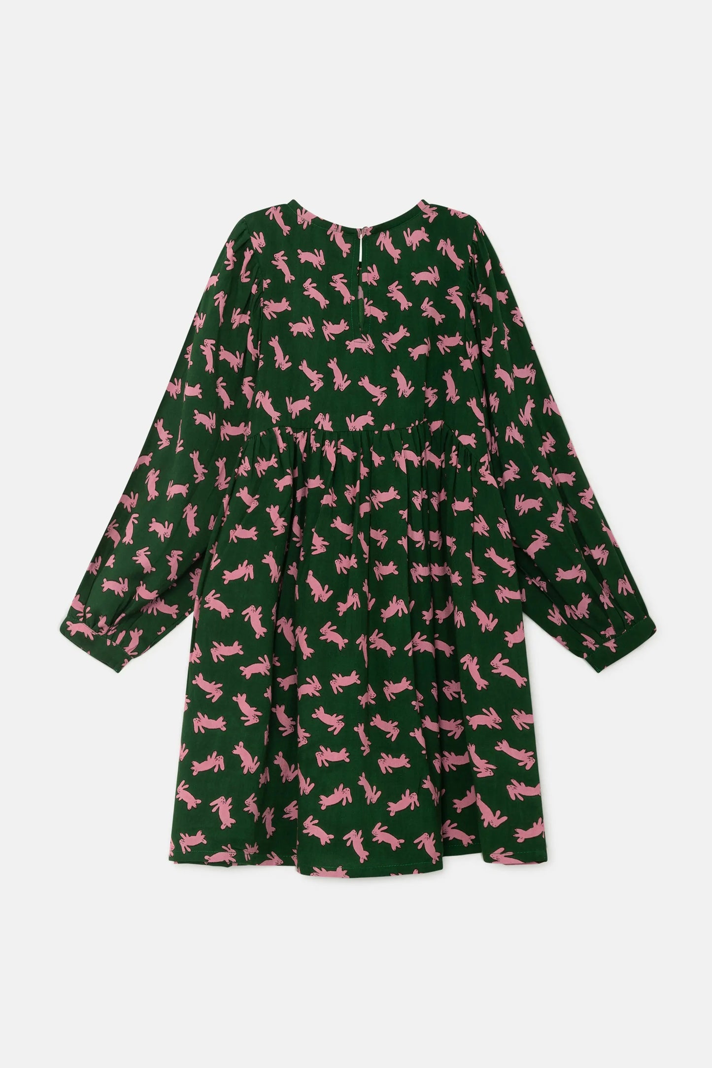 Girl's short dress with rabbit print