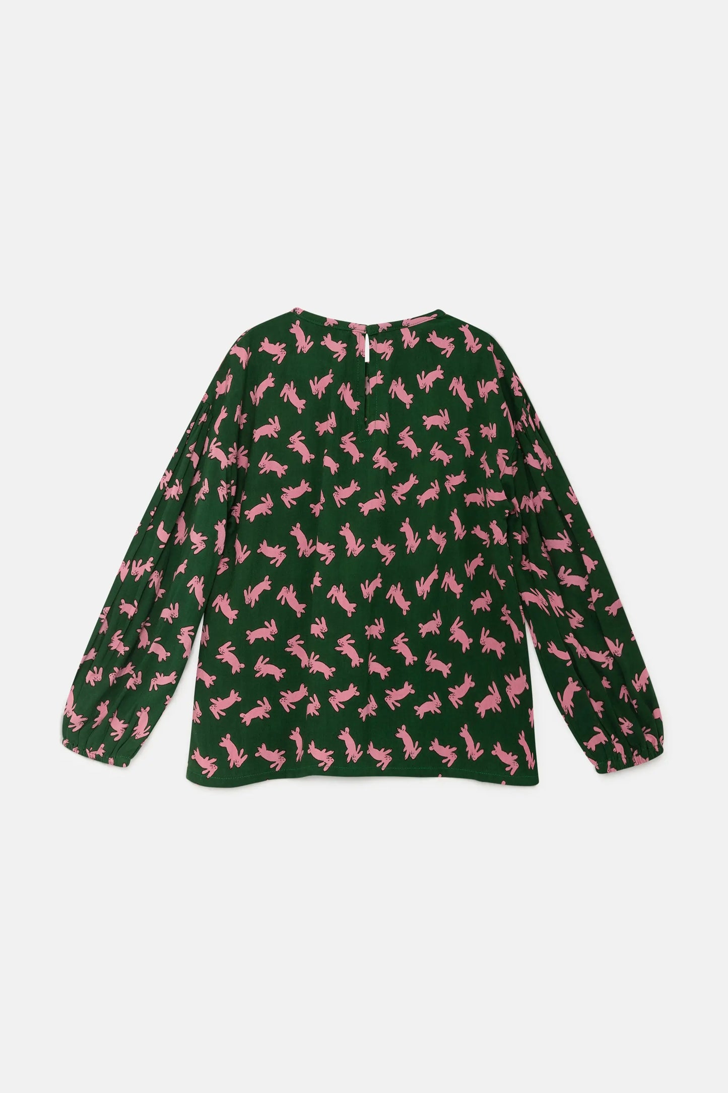 Girl's top with long sleeves and rabbit print