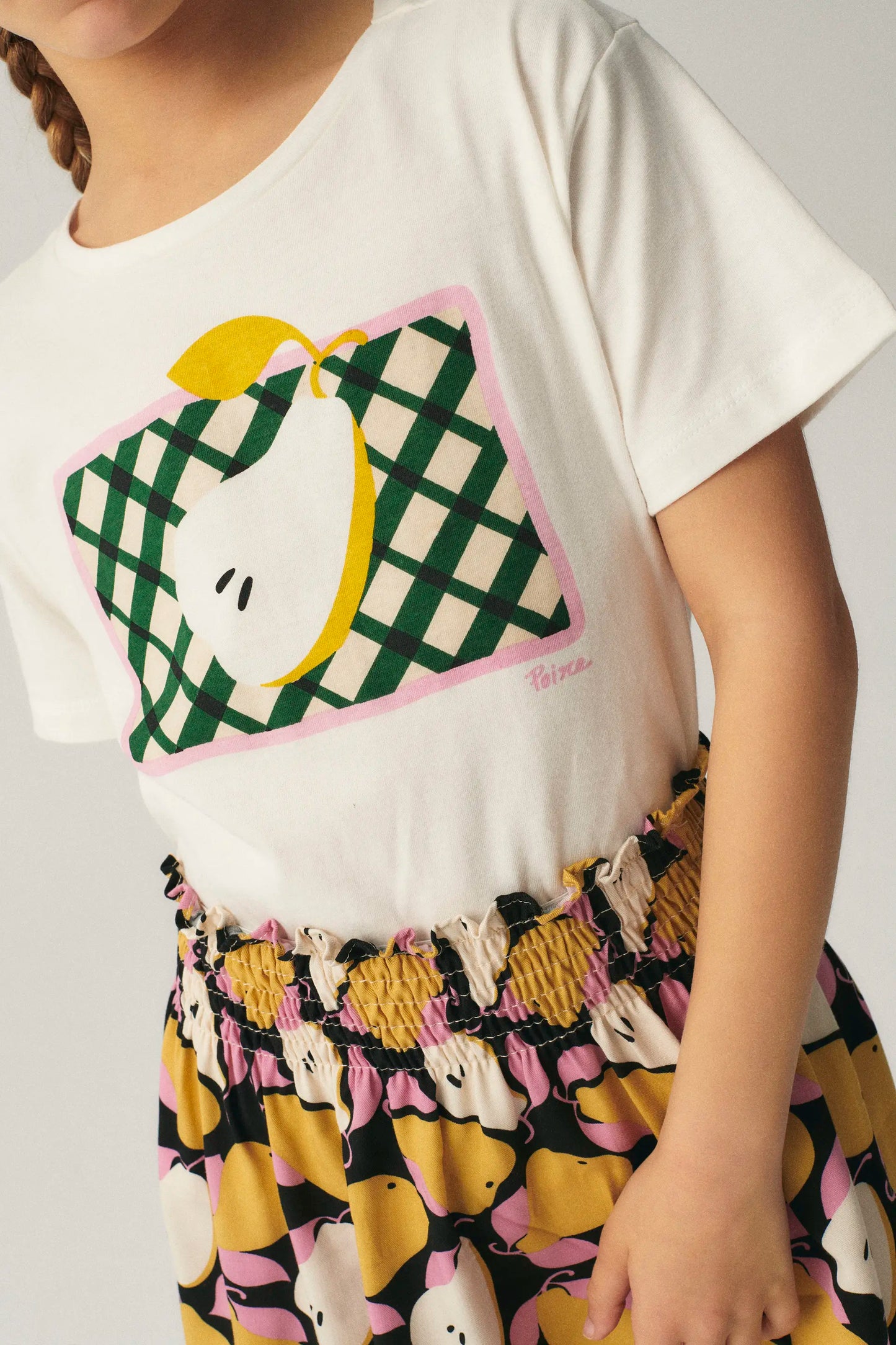 Camiseta unisex de algodón con gráfica de pera
