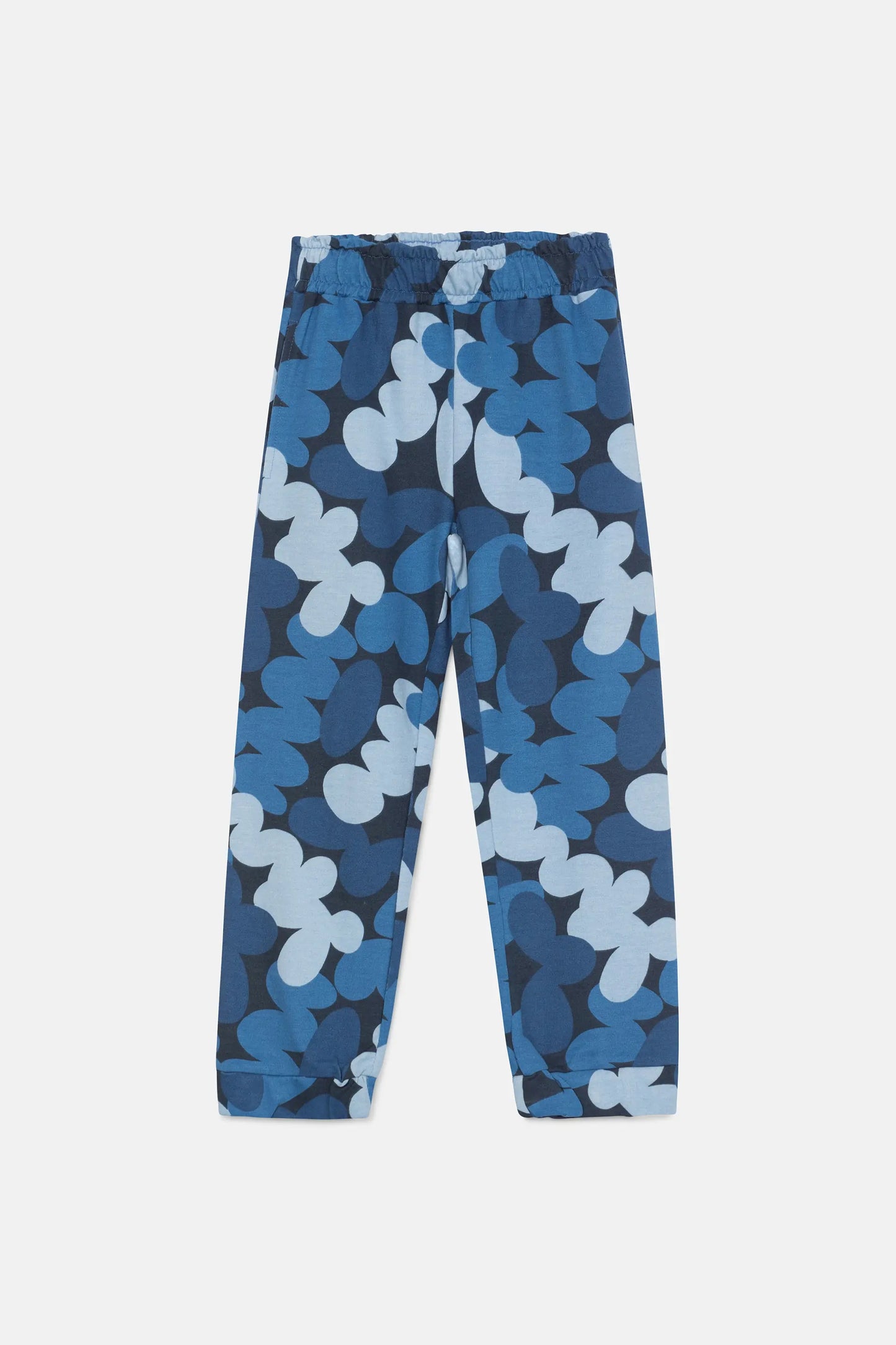 Unisex Blue Abstract Print Joggers