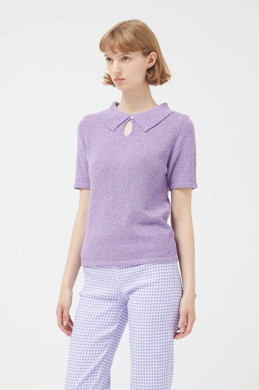 Lilac polo neck sweater