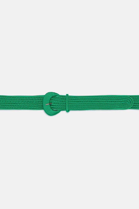 Cinturón trenzado verde