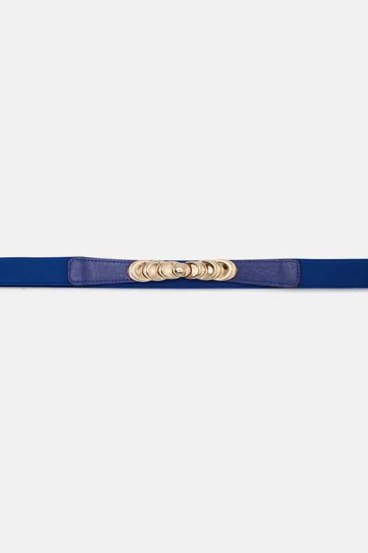 Cintura con fibbia ovale blu