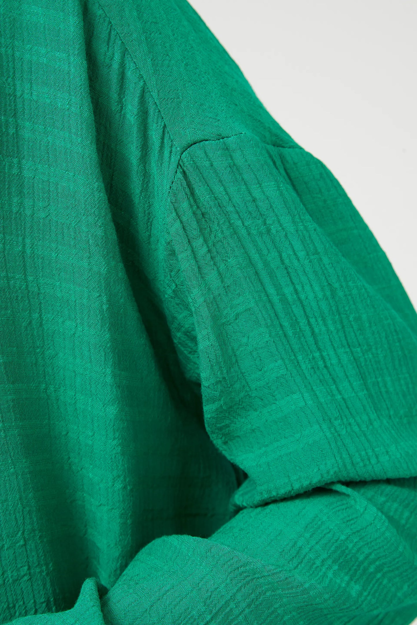 Camicia fluida oversize verde