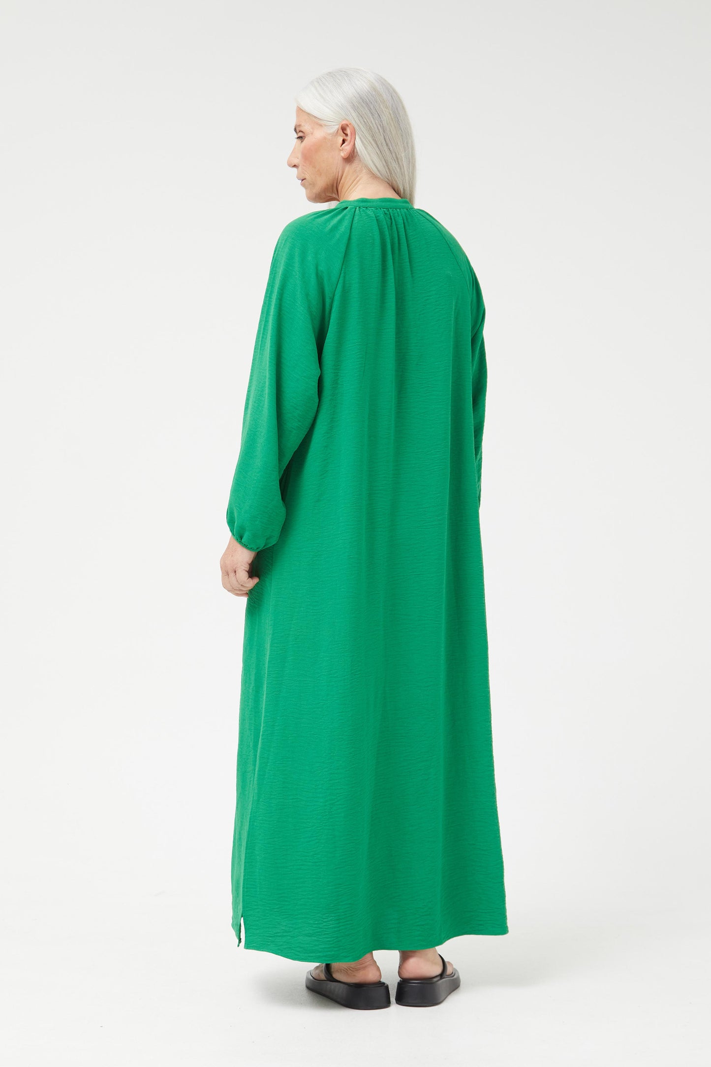 Vestido largo túnica verde