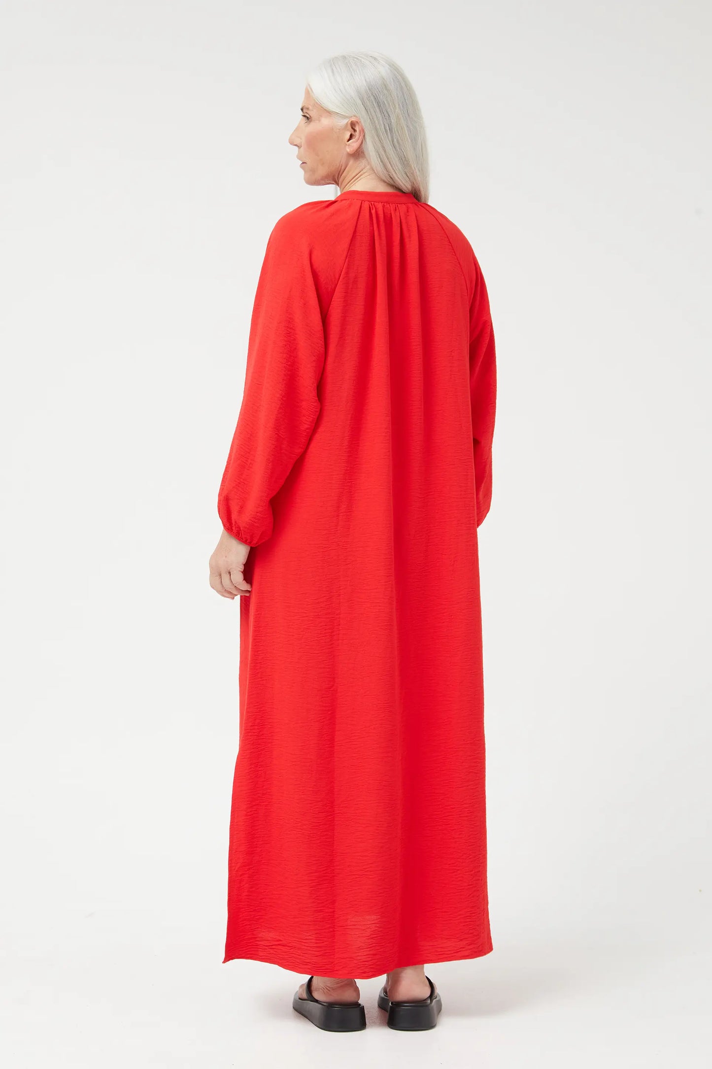 Vestido largo túnica rojo