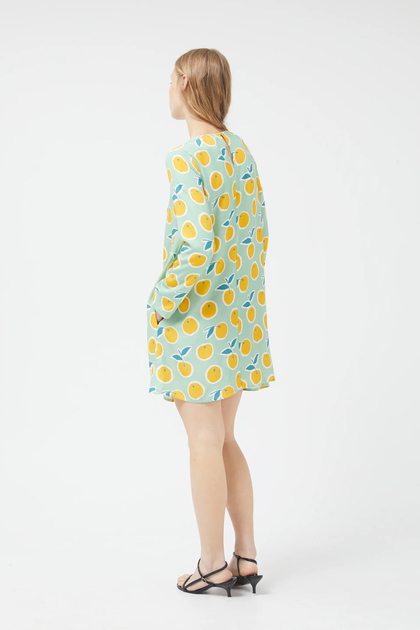 Yuzu printed short dress