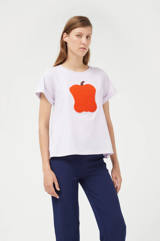 Lilac pepper print t-shirt
