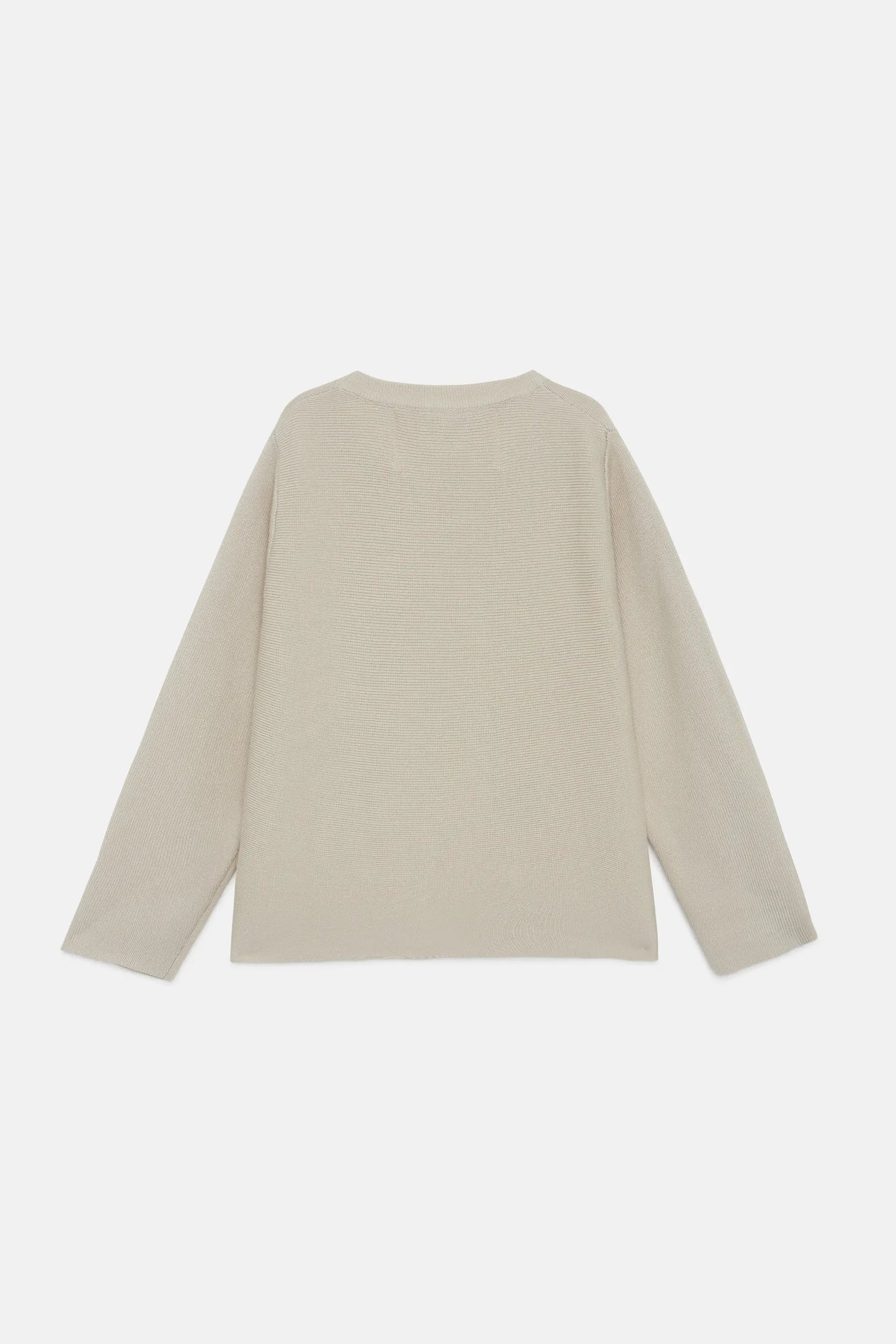 Girl's white flared sweater
