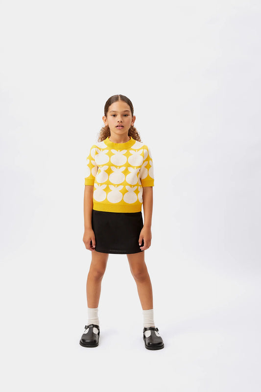 Girl's fruit print sweater